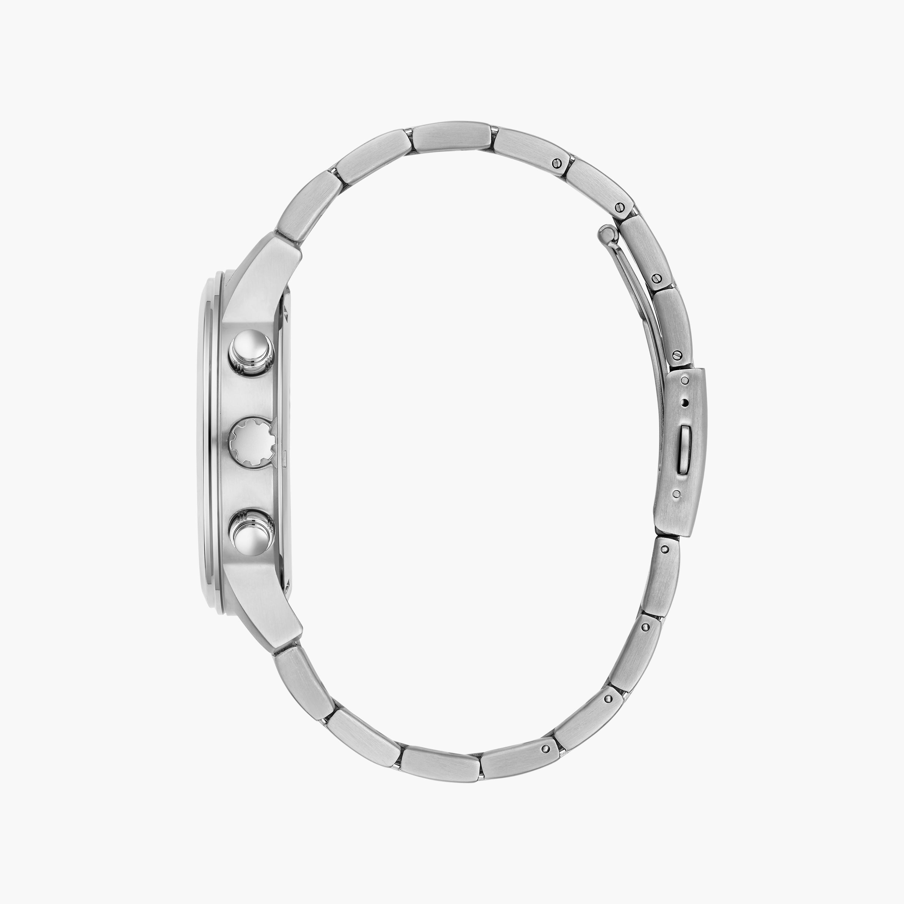 Guess Men's Silver Chronograph Stainless Steel Strap Watch | GW0627G1 | 44 MM-men-watchesandjewellery-watches-image-2