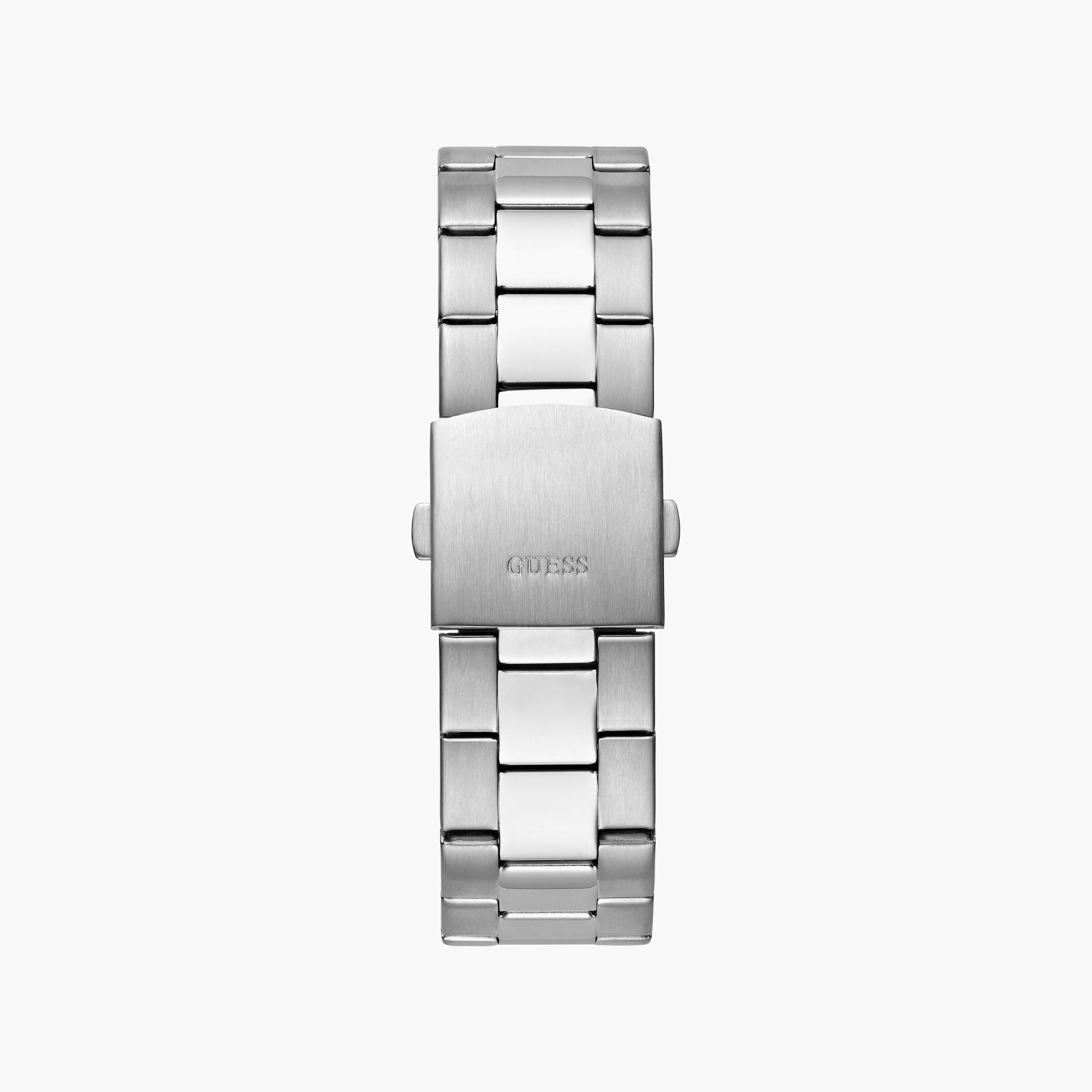 Guess Men's Silver Chronograph Stainless Steel Strap Watch | GW0627G1 | 44 MM-men-watchesandjewellery-watches-image-3