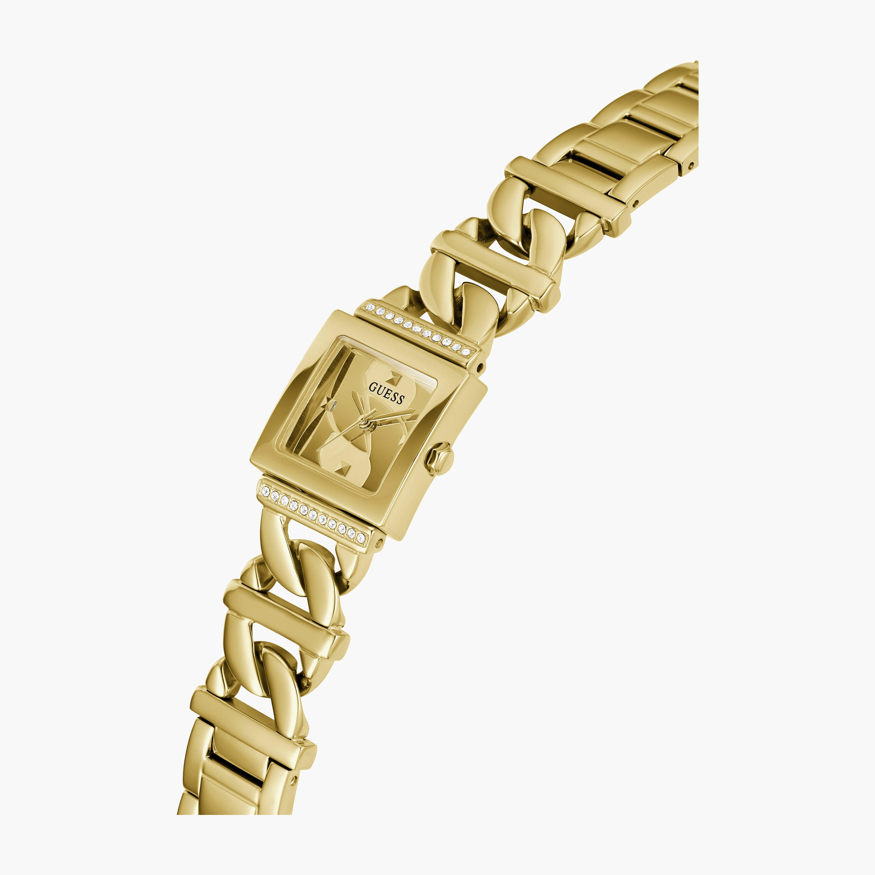 Guess Gold Analog Stainless Steel Strap Watch | GW0603L2 | 21 MM-women-watchesandjewellery-watches-image-4