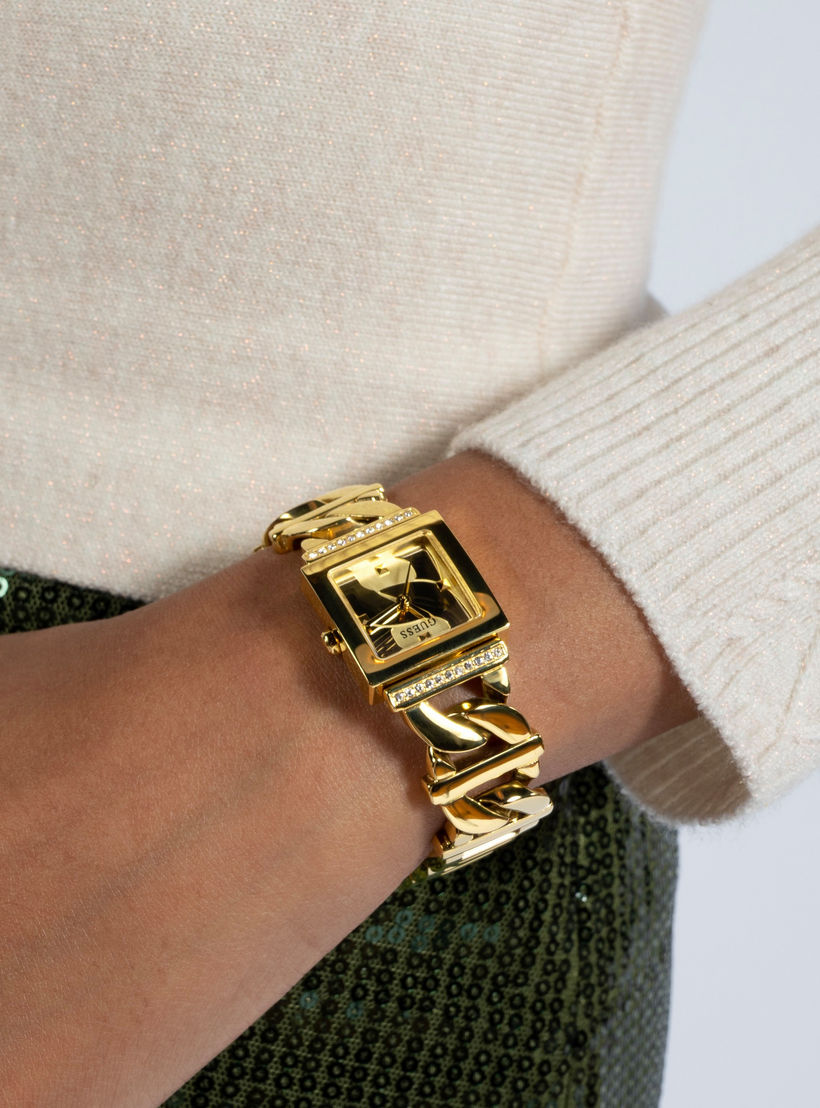 Guess Gold Analog Stainless Steel Strap Watch | GW0603L2 | 21 MM-women-watchesandjewellery-watches-image-5