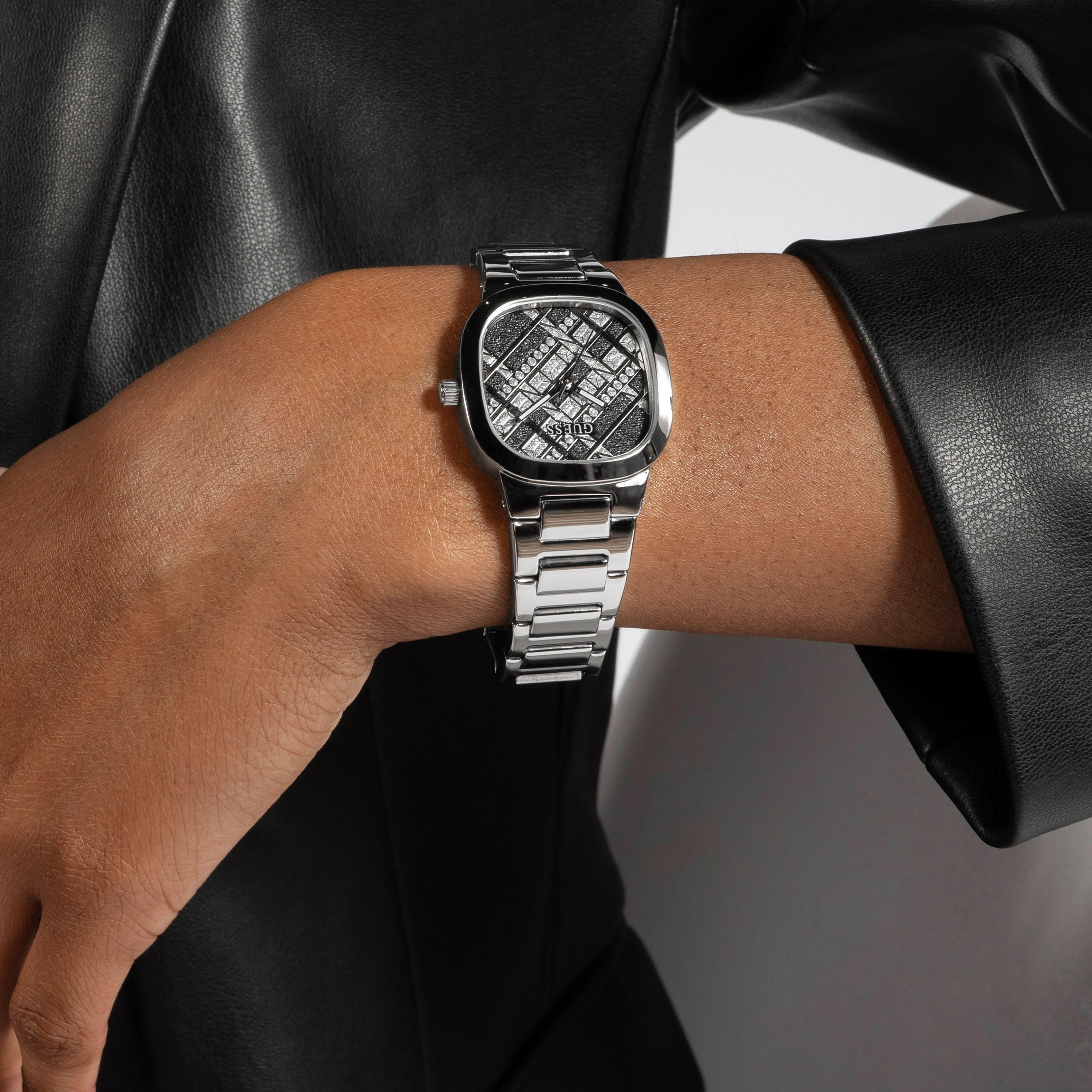 ساعة جيس ذو انالوج للنساء بسوار ذهبي وردي مع ستانلس ستيل | GW0114L3-women-watchesandjewellery-watches-image-5
