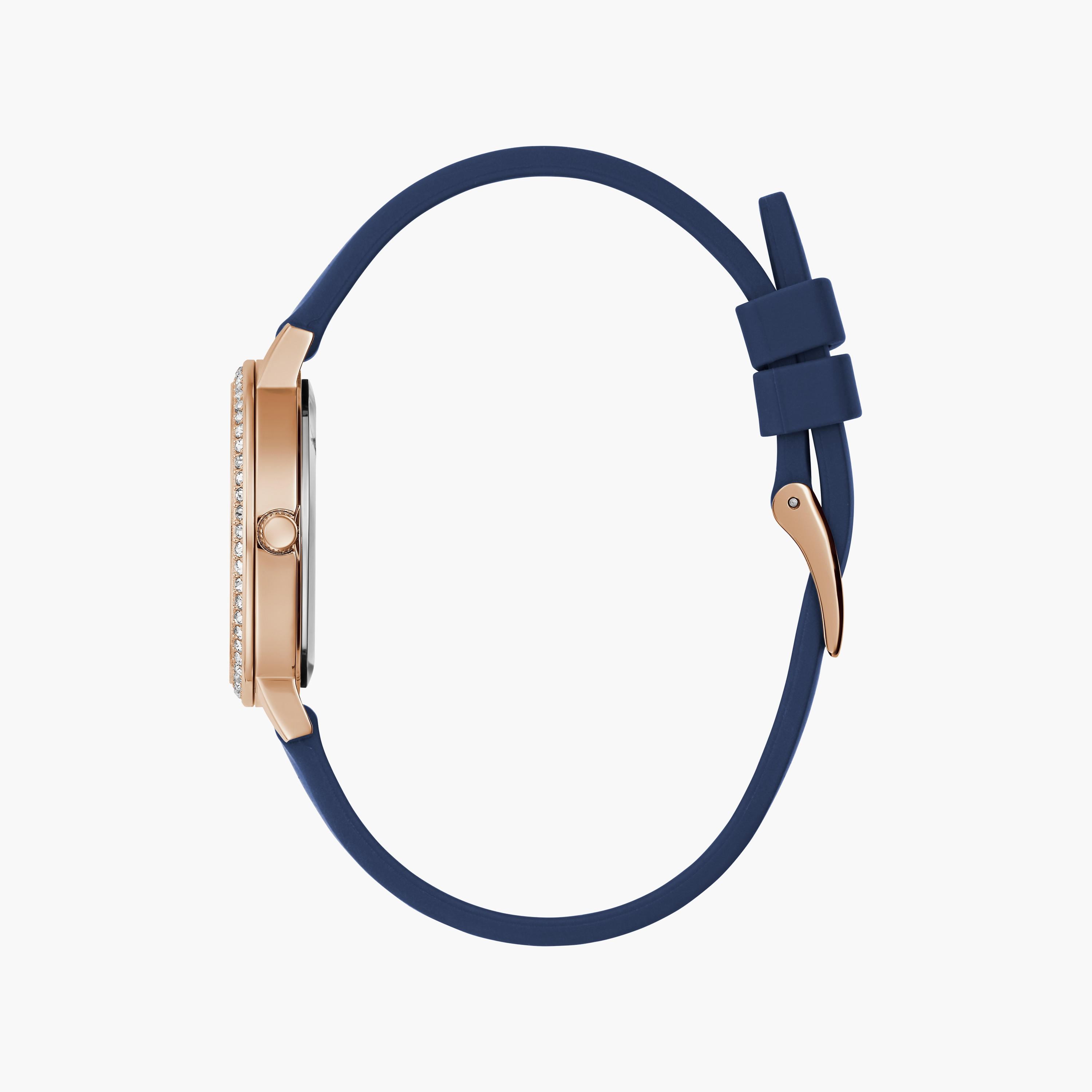 Guess Blue Analog Genuine Leather Strap Watch | GW0591L1 | 32 MM-women-watchesandjewellery-watches-image-2