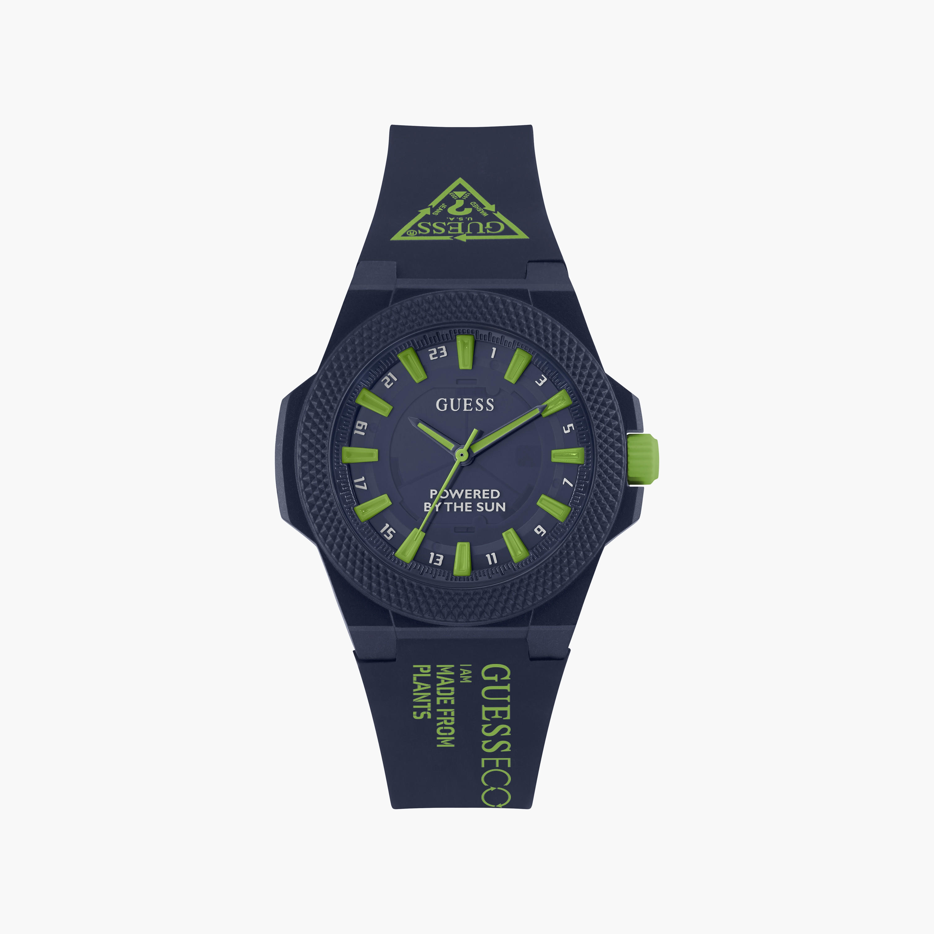 Guess Women's Blue Analog PU Strap Watch | GW0587L2 | 40 MM-women-watchesandjewellery-watches-image-1