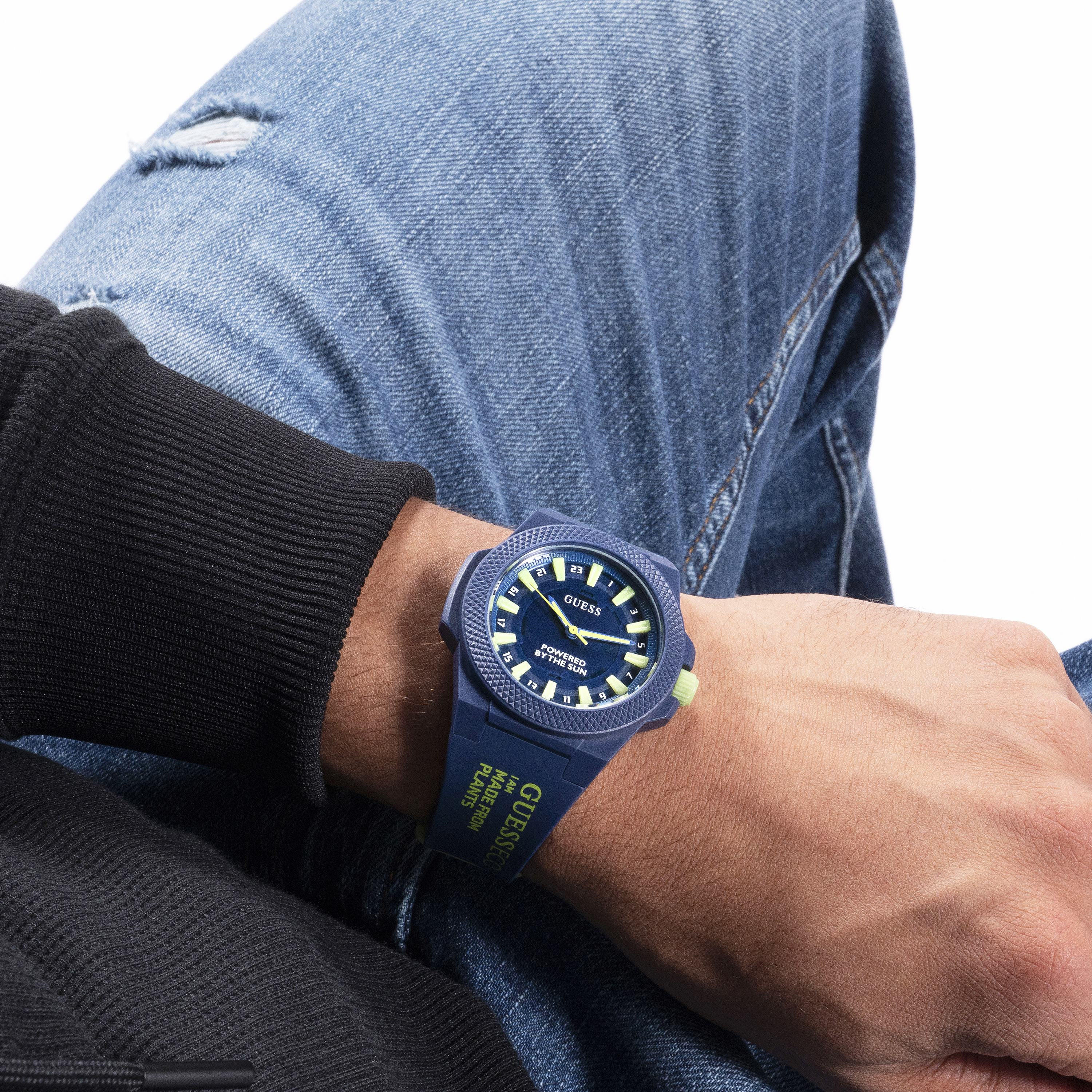 Guess Women's Blue Analog PU Strap Watch | GW0587L2 | 40 MM-women-watchesandjewellery-watches-image-5