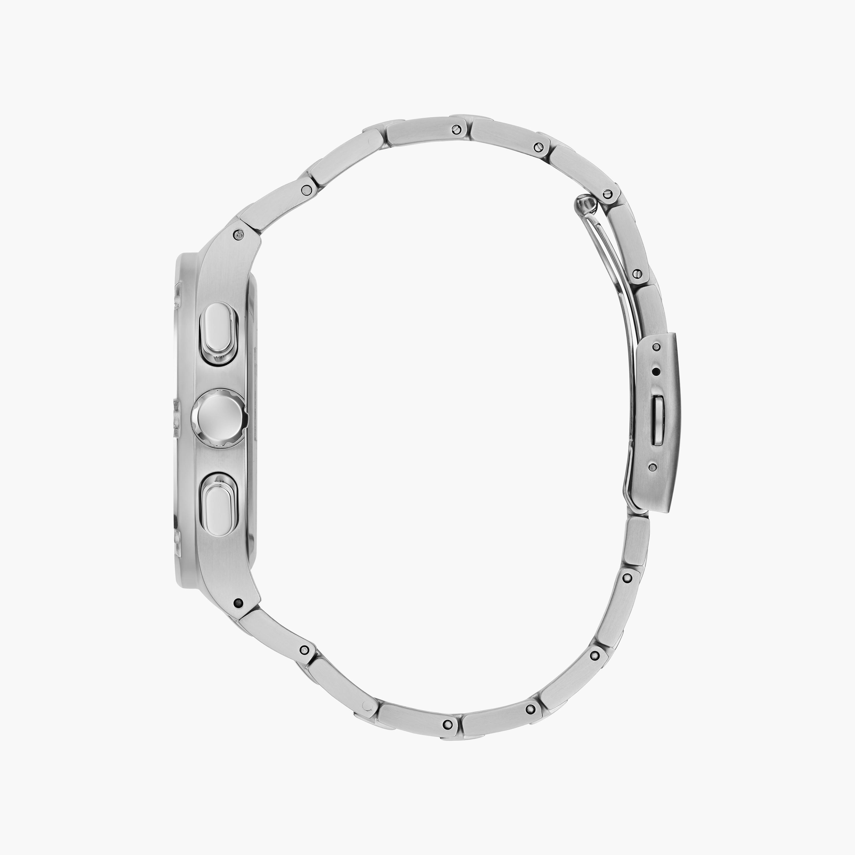 Guess Men's Silver Chronograph Stainless Steel Strap Watch | GW0572G1-men-watchesandjewellery-watches-image-2