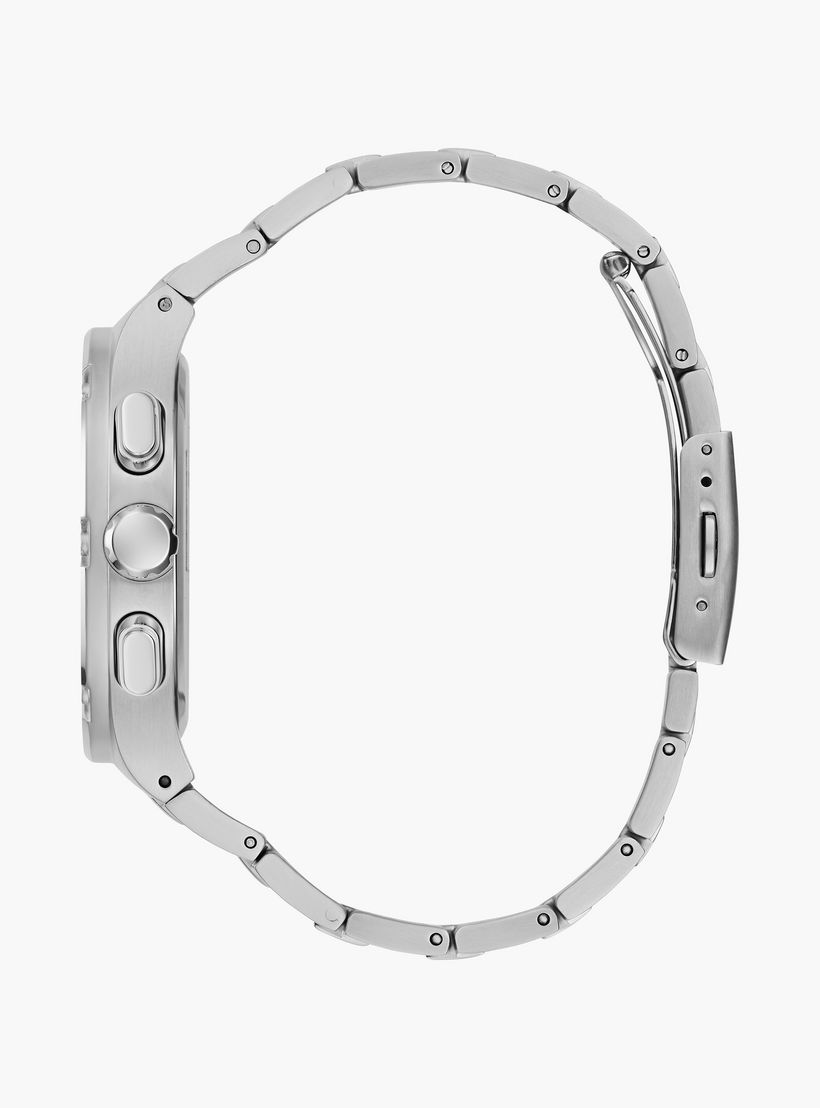 Guess Men's Silver Chronograph Stainless Steel Strap Watch | GW0572G1-men-watchesandjewellery-watches-image-2
