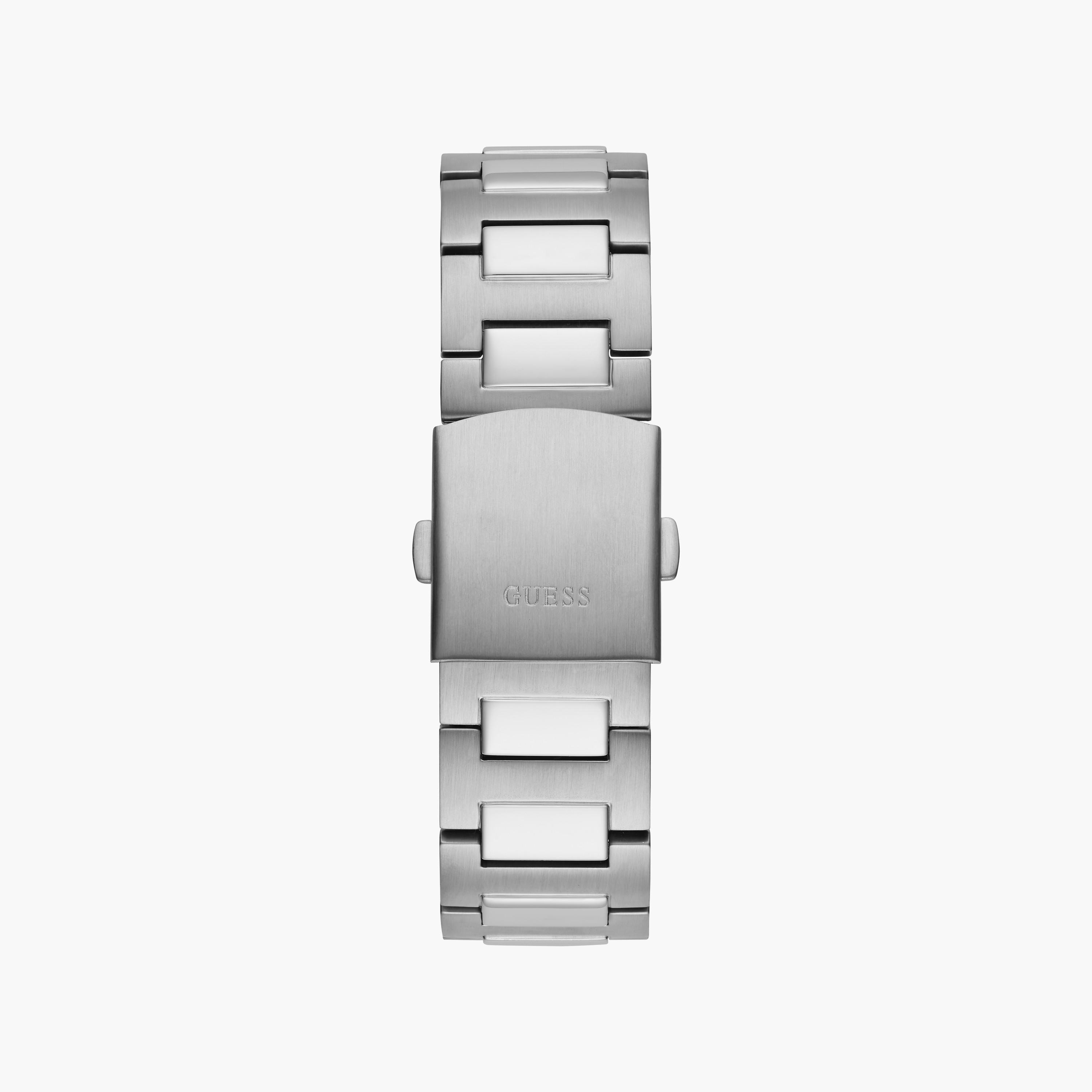 Guess Men's Silver Chronograph Stainless Steel Strap Watch | GW0572G1-men-watchesandjewellery-watches-image-3