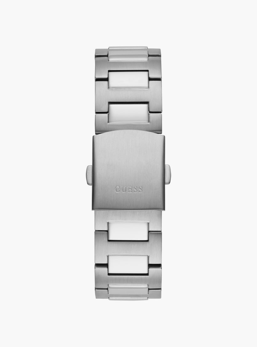 Guess Men's Silver Chronograph Stainless Steel Strap Watch | GW0572G1-men-watchesandjewellery-watches-image-3