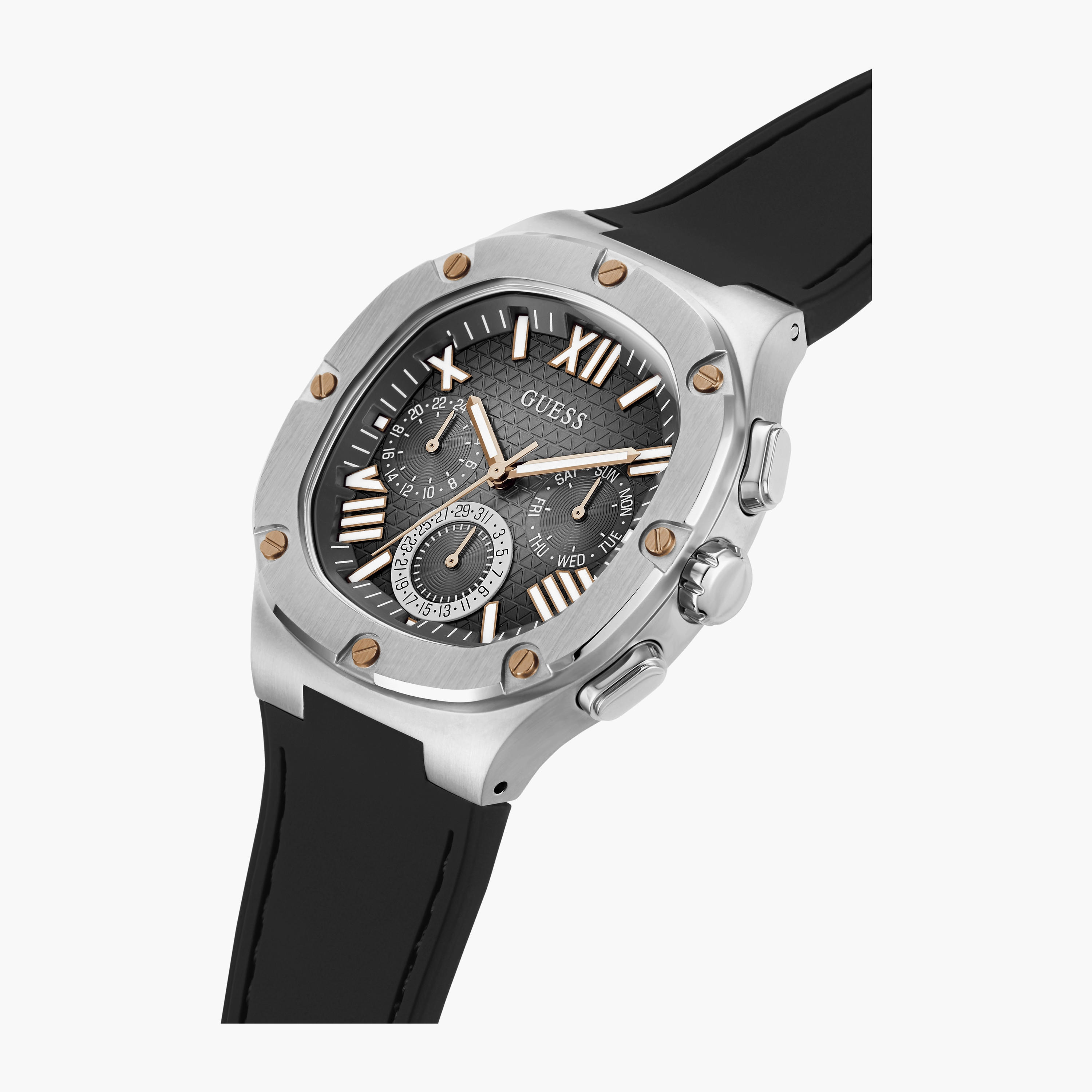 ساعة أنالوج ذهبية وردية بسوار ستانلس ستيل من كولبر جينيف | K4069241052-men-watchesandjewellery-watches-image-4