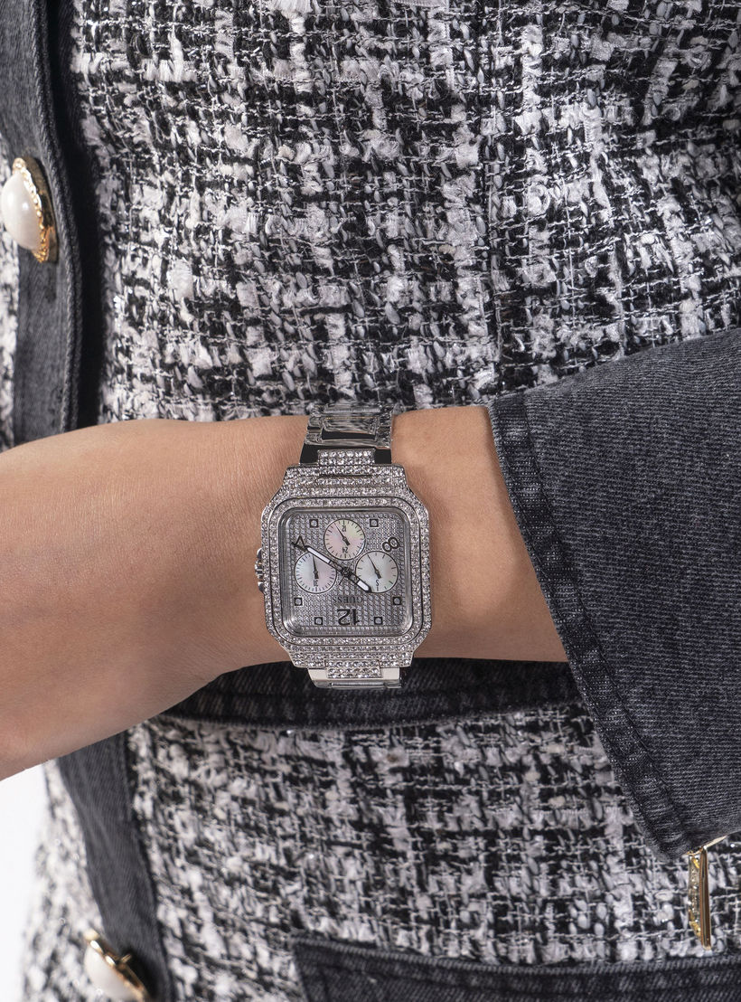 Guess Women's Silver Analog Stainless Steel Strap Watch | GW0472L1 | 35 MM-women-watchesandjewellery-watches-image-5