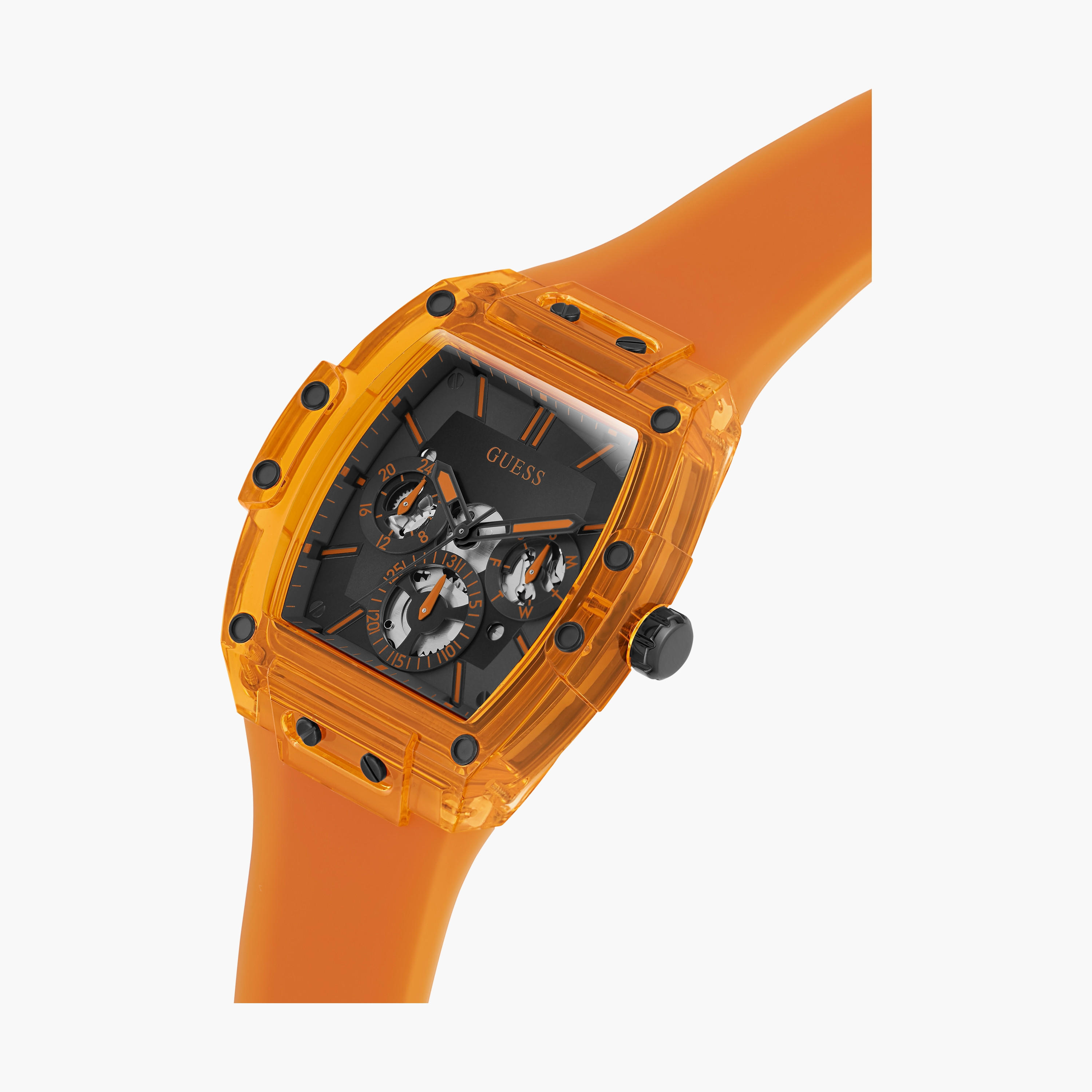 ساعة أنالوج ذهبية وردية بسوار ستانلس ستيل من كالفن كلاين للنساء | 25200277-men-watchesandjewellery-watches-image-4