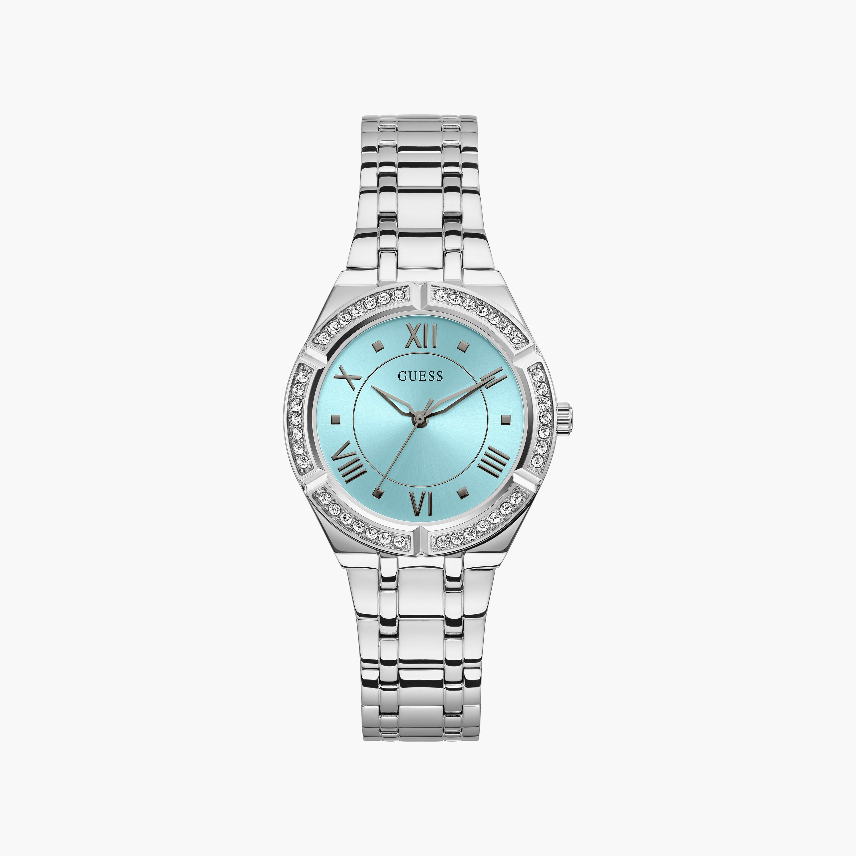 Guess Women's Silver Analog Stainless Steel Strap Watch | GW0033L7 | 36 MM-women-watchesandjewellery-watches-image-1