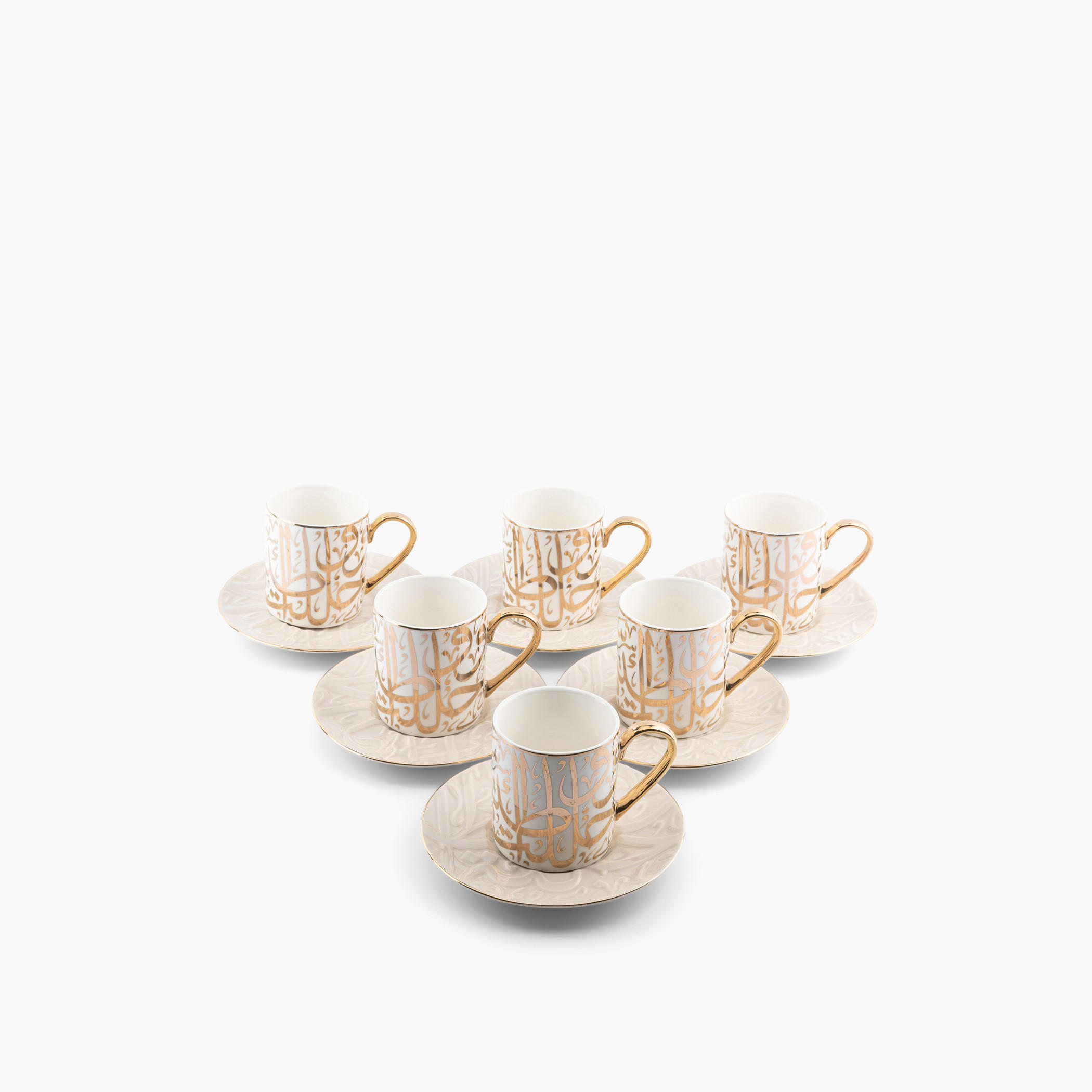 Otantik Diwan 12-Piece Porcelain Cup and Saucer Set-household-dining-teaandcoffee-teaandcoffeesets-image-2