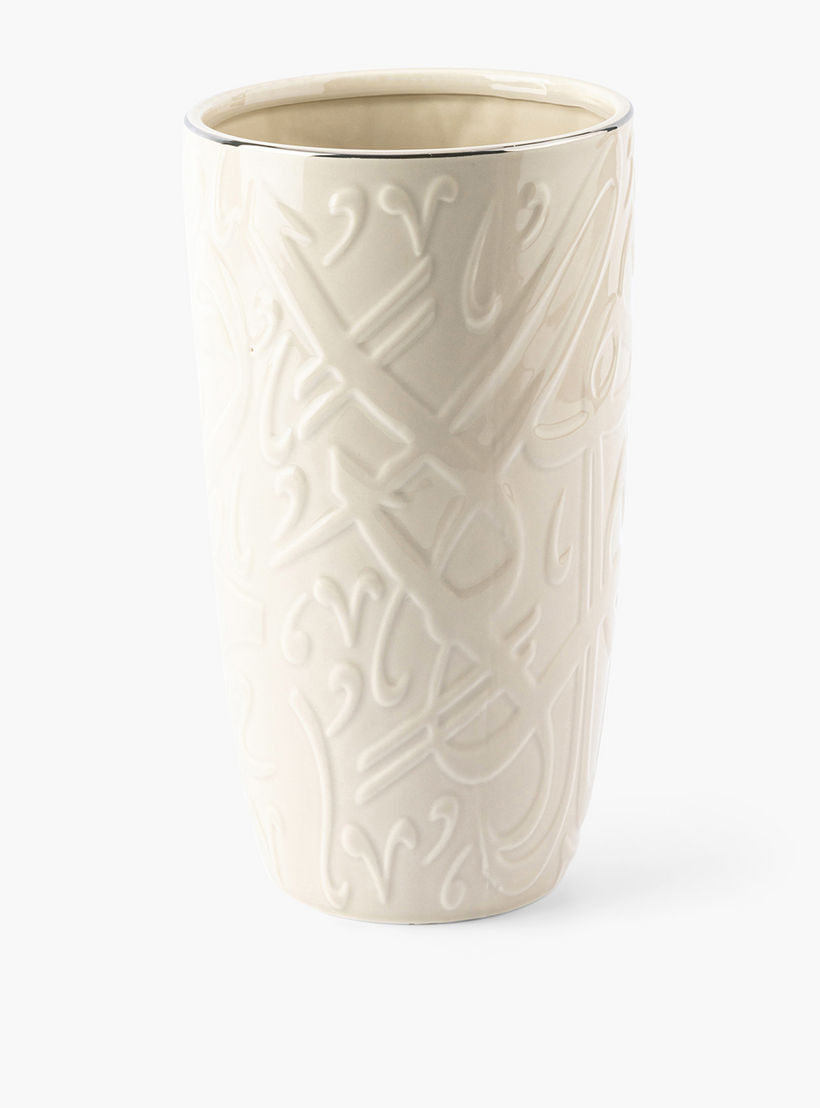 Otantik Diwan Porcelain Vase - 13x13x25 cms-household-decor-vasesandbowls-image-2