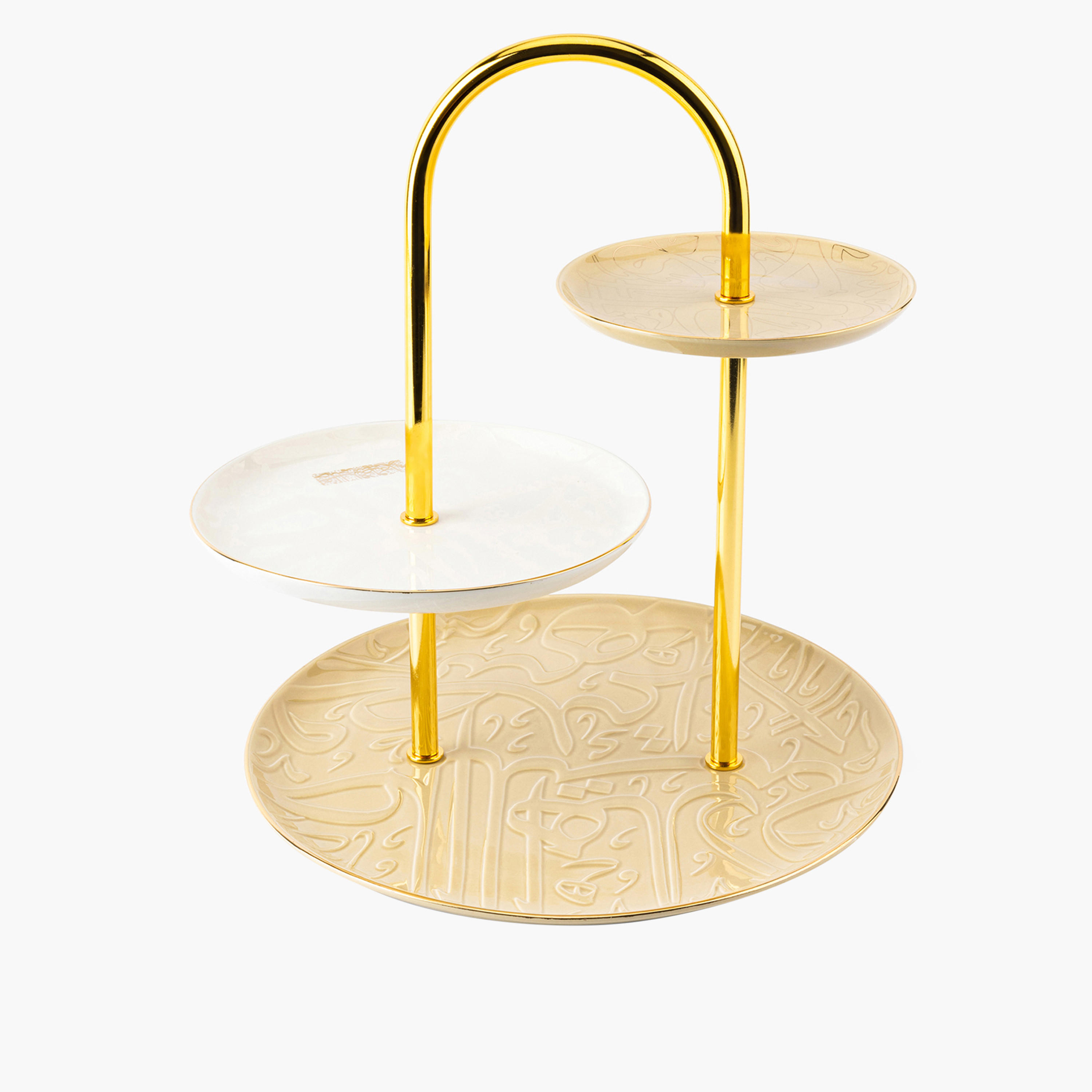 Otantik 3-Tier Porcelain Cake Stand-household-dining-serveware-cakestands-image-1