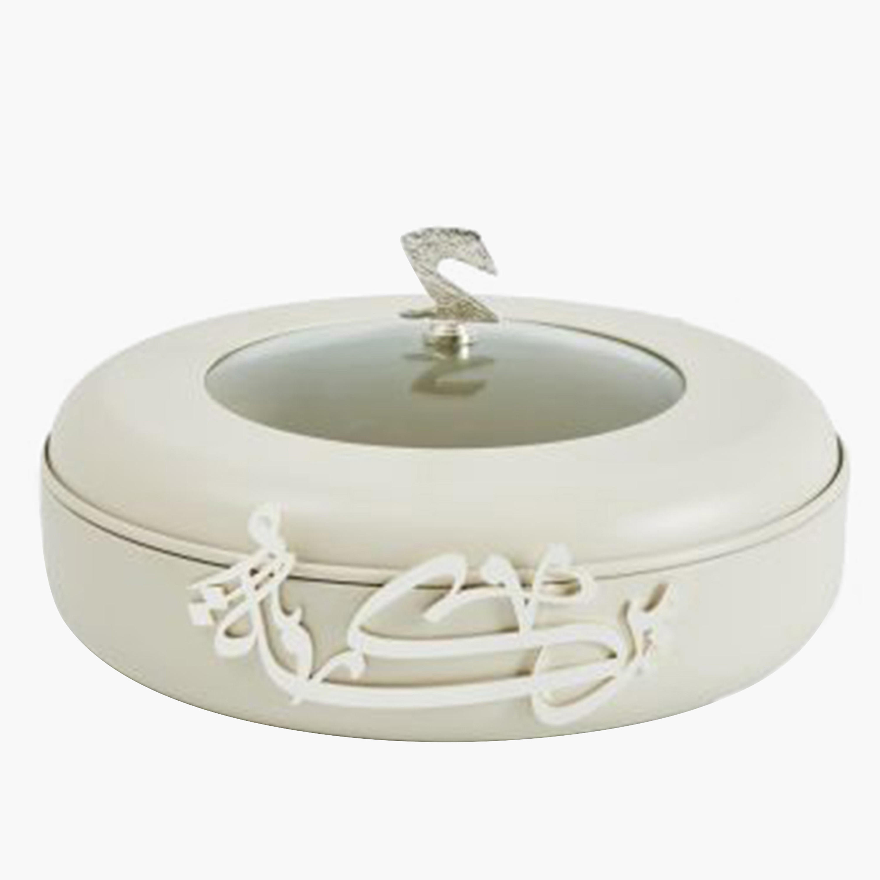 Otantik Printed Stainless Steel Food Warmer with Lid-household-dining-serveware-foodwarmersandcasseroles-image-1