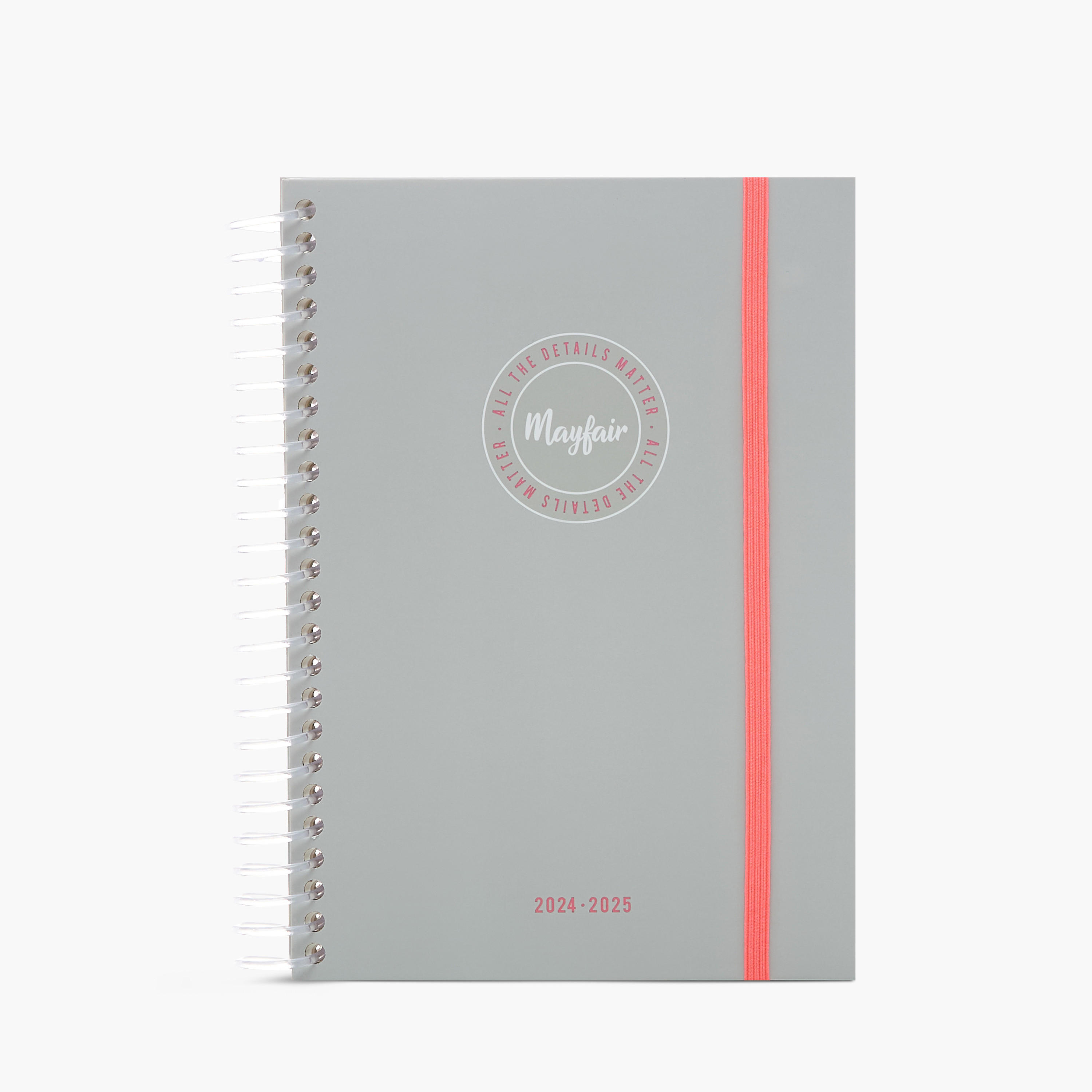 Mayfair Slogan Print Spiral Notebook-school-stationery-notebooks-image-1