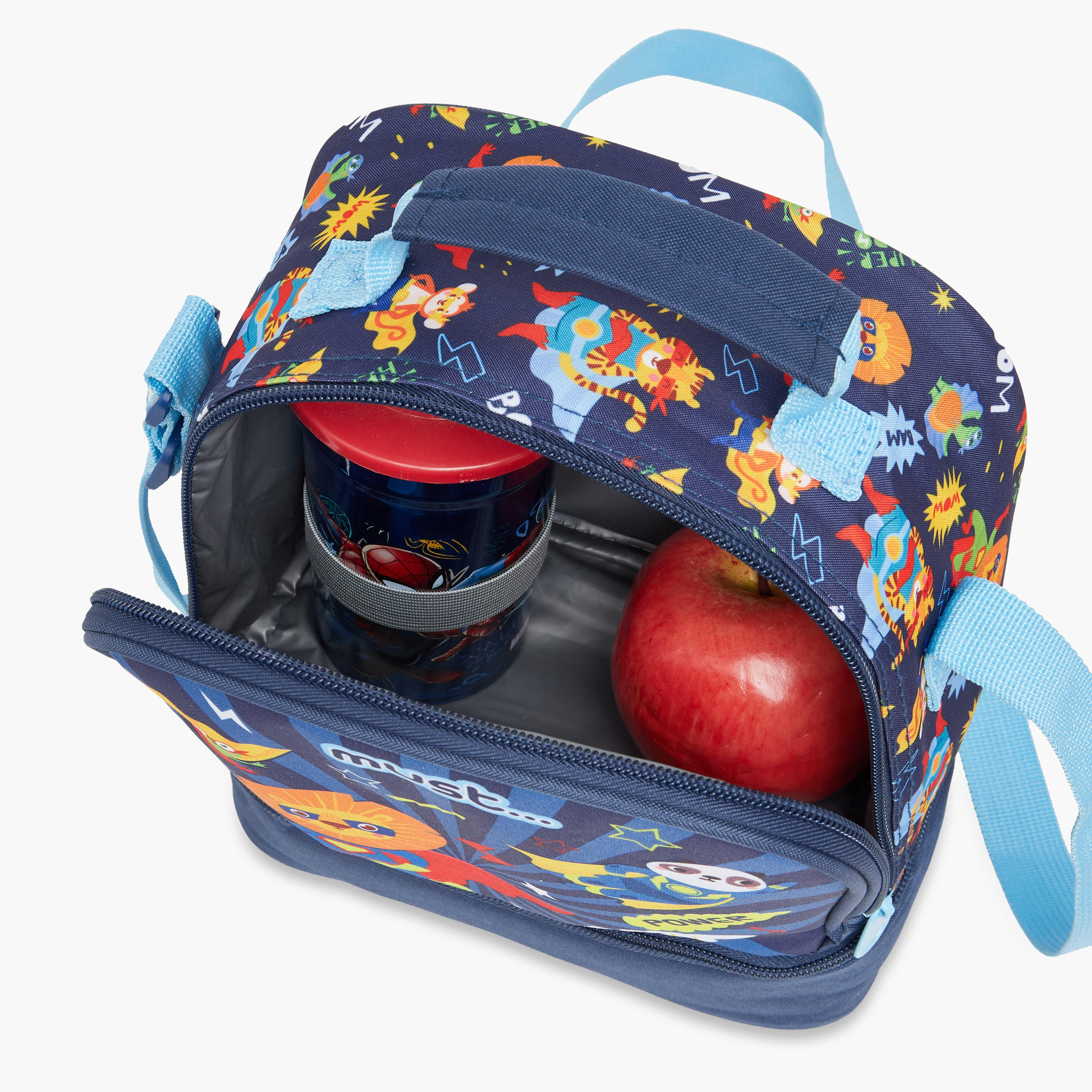 Must Graphic Print Lunch Bag with Adjustable Strap and Top Handle-school-lunchessentials-lunchbags-image-5