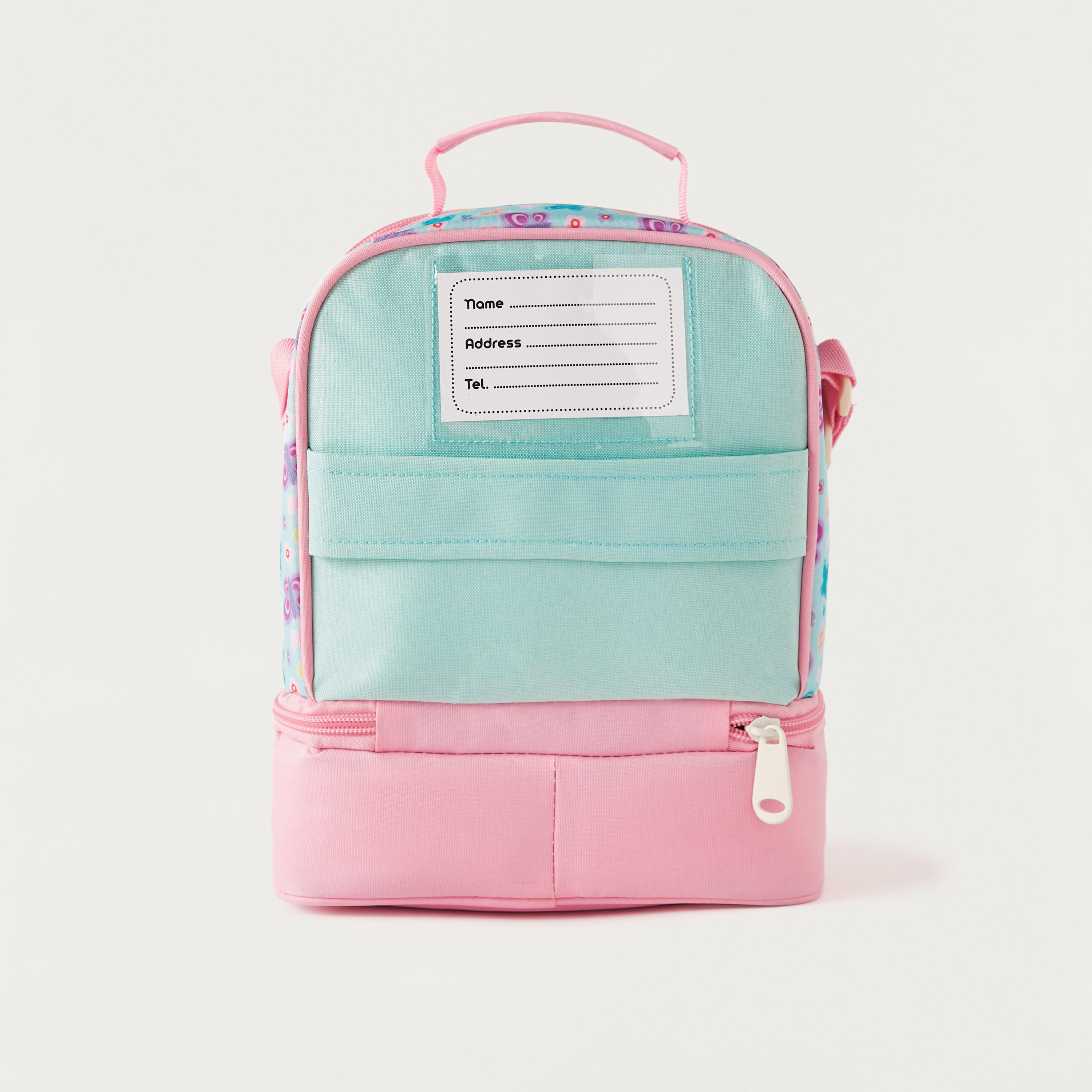 شنطة غداء بسحاب إغلاق وحزام قابل للتعديل وطبعات فراشة من ماست-school-lunchessentials-lunchbags-image-4