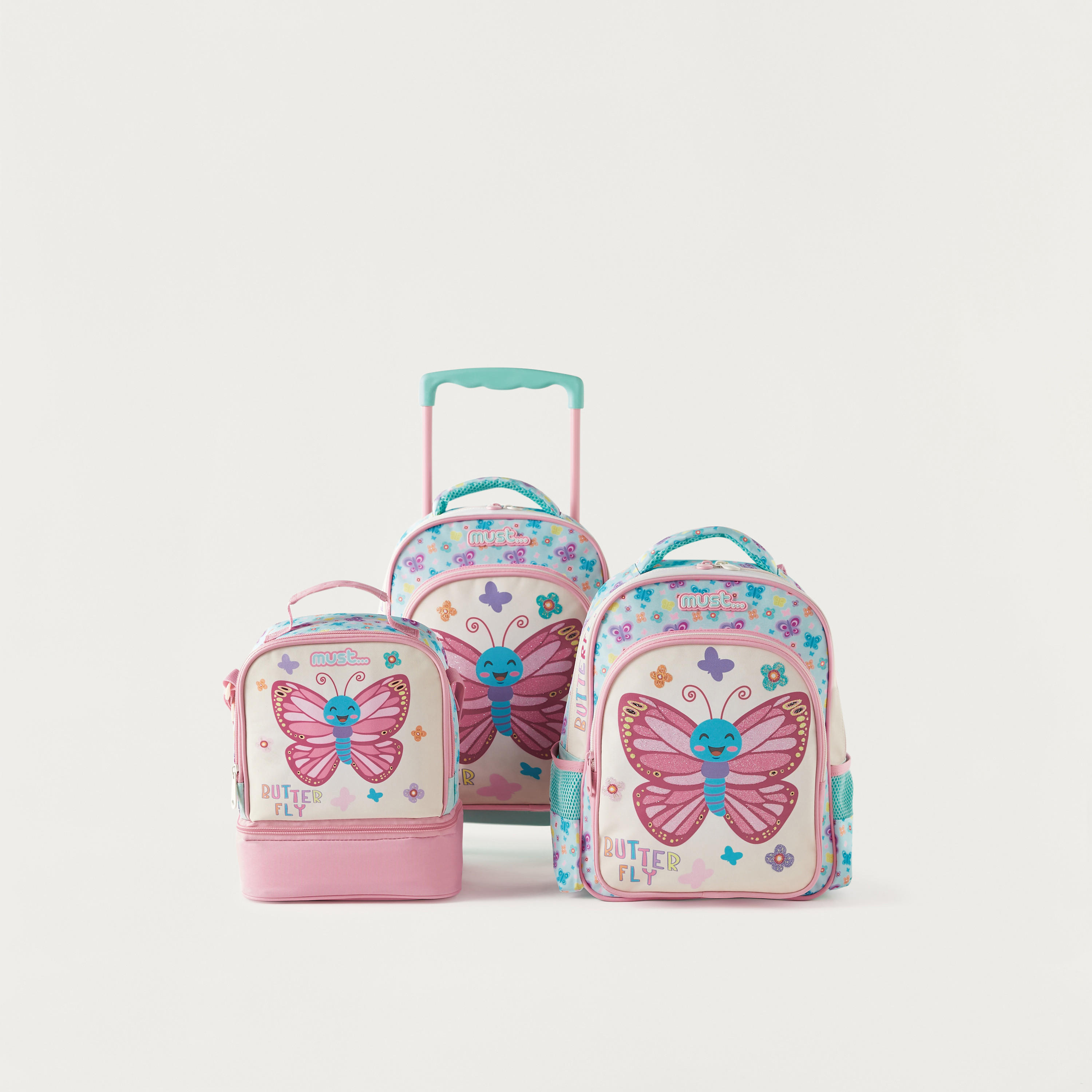 شنطة غداء بسحاب إغلاق وحزام قابل للتعديل وطبعات فراشة من ماست-school-lunchessentials-lunchbags-image-6