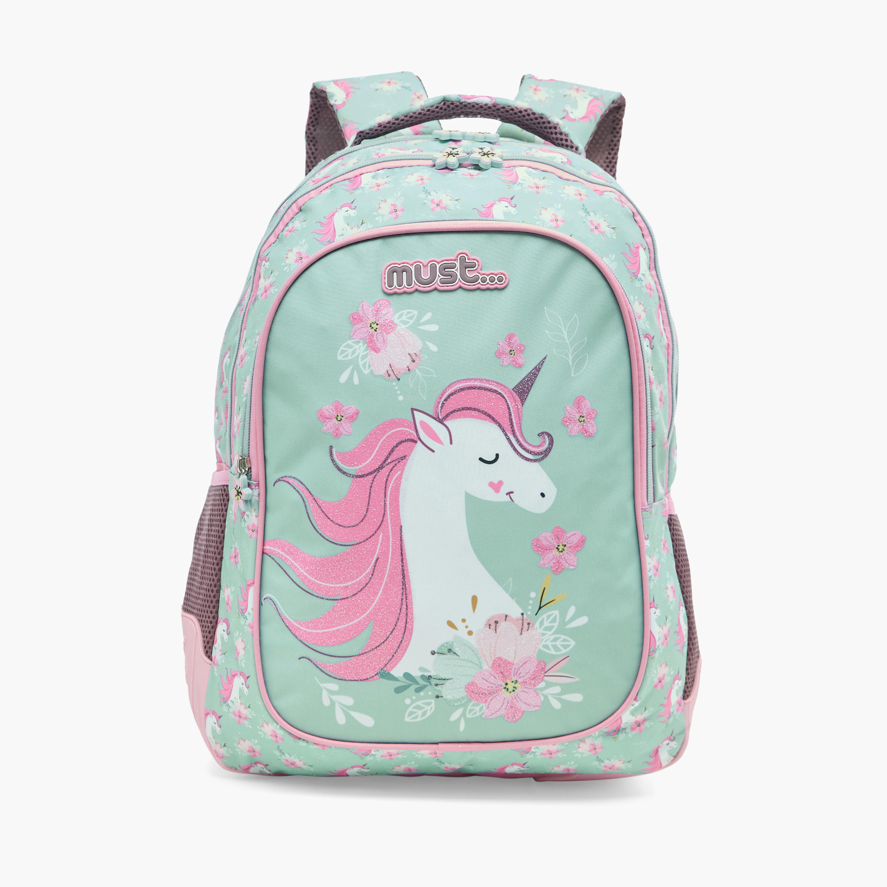 شنطة ظهر 16 بوصة بحمالات قابلة للتعديل وسحاب إغلاق وطبعات يونيكورن من ماست-cpkids-backtoschool-schoolbagsandbackpacks-backpacks-image-1