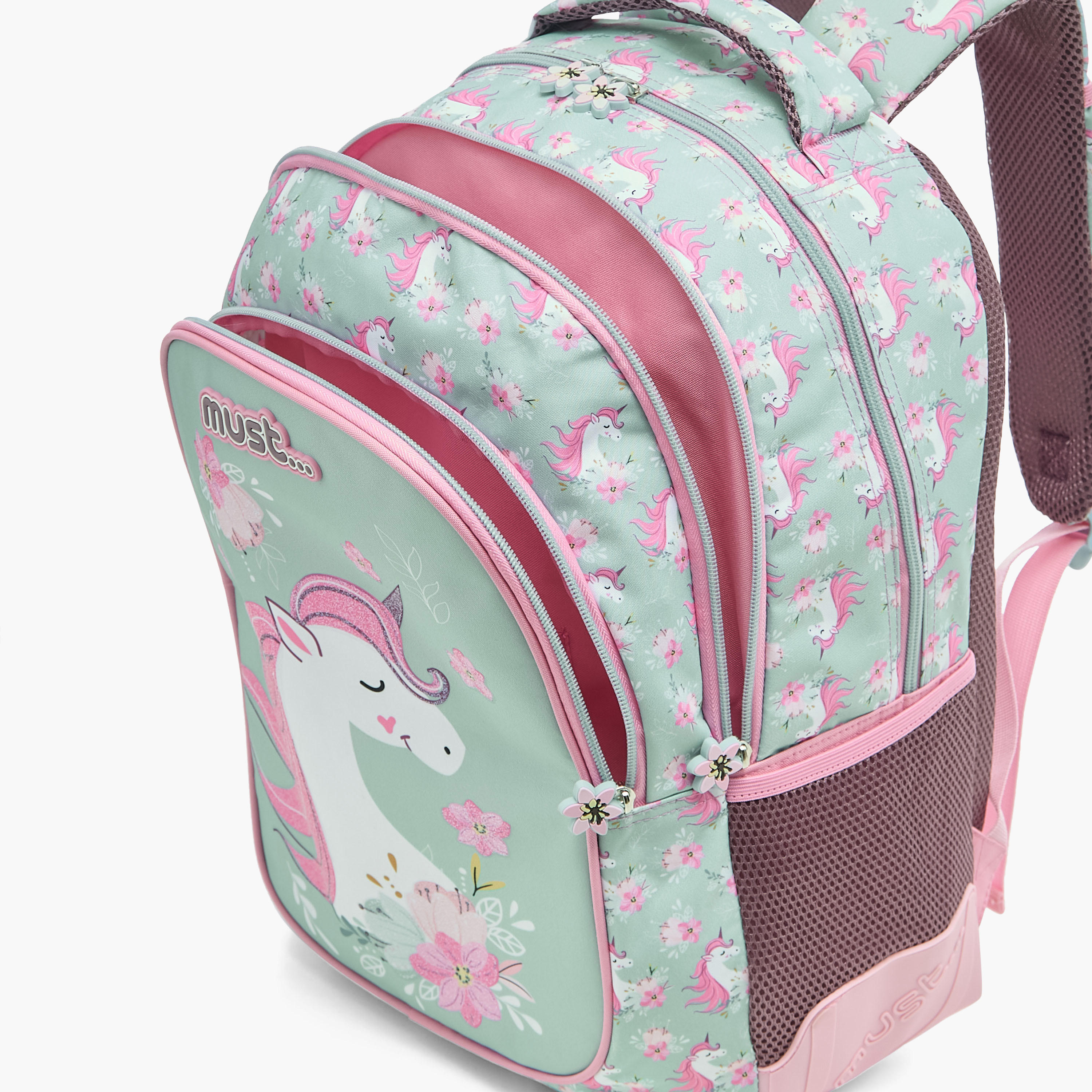 Must Unicorn Print 16 inch Backpack with Zip Closure - 32x18x43 cms-cpkids-backtoschool-schoolbagsandbackpacks-backpacks-image-10