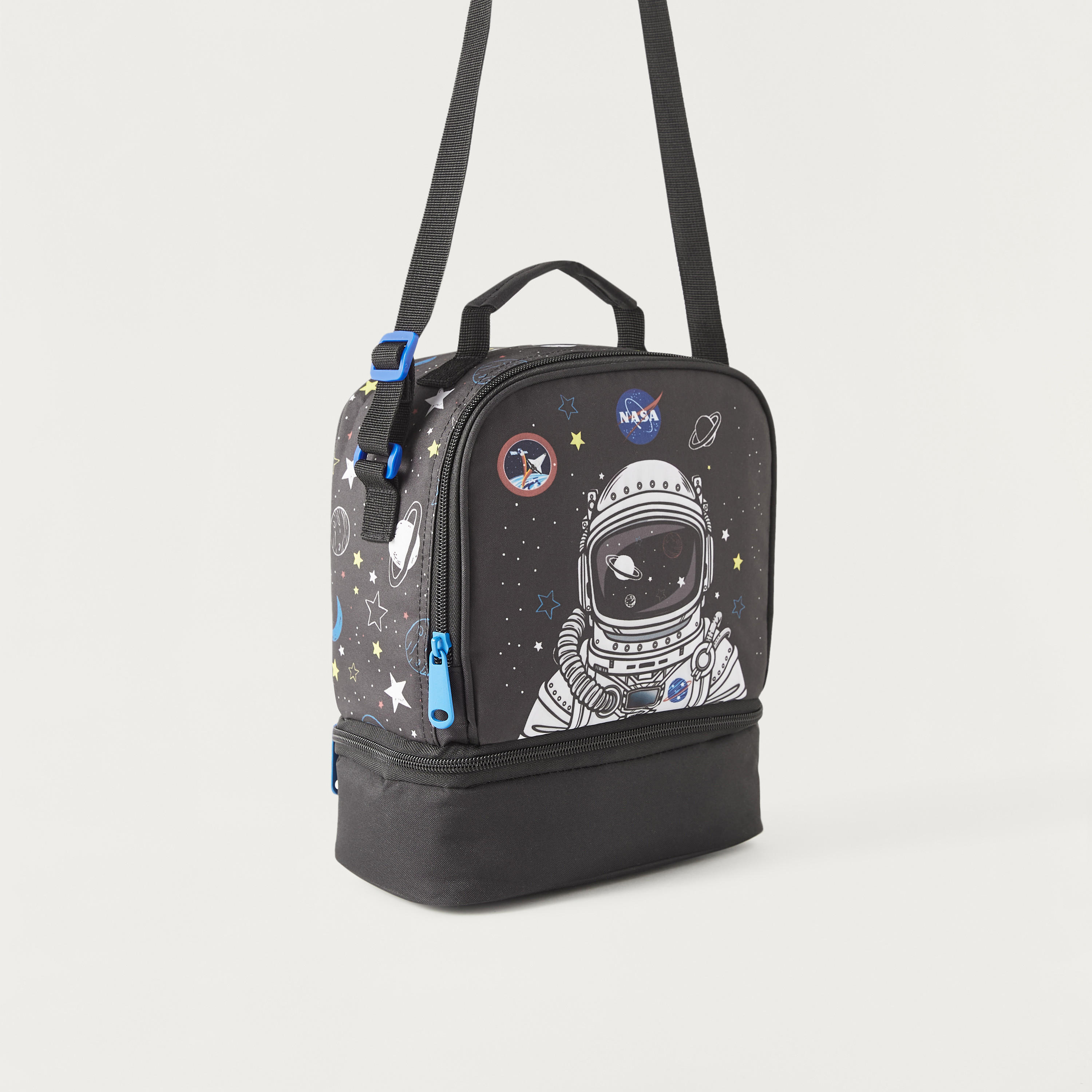 Must Astronaut Print Lunch Bag with Zip Closure-school-lunchessentials-lunchbags-image-2
