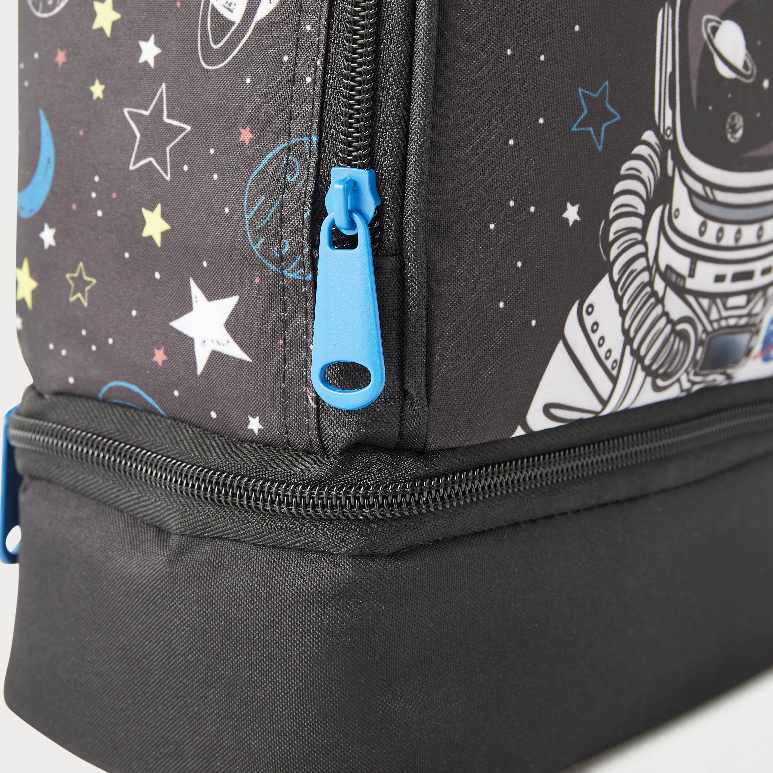 Must Astronaut Print Lunch Bag with Zip Closure-school-lunchessentials-lunchbags-image-3