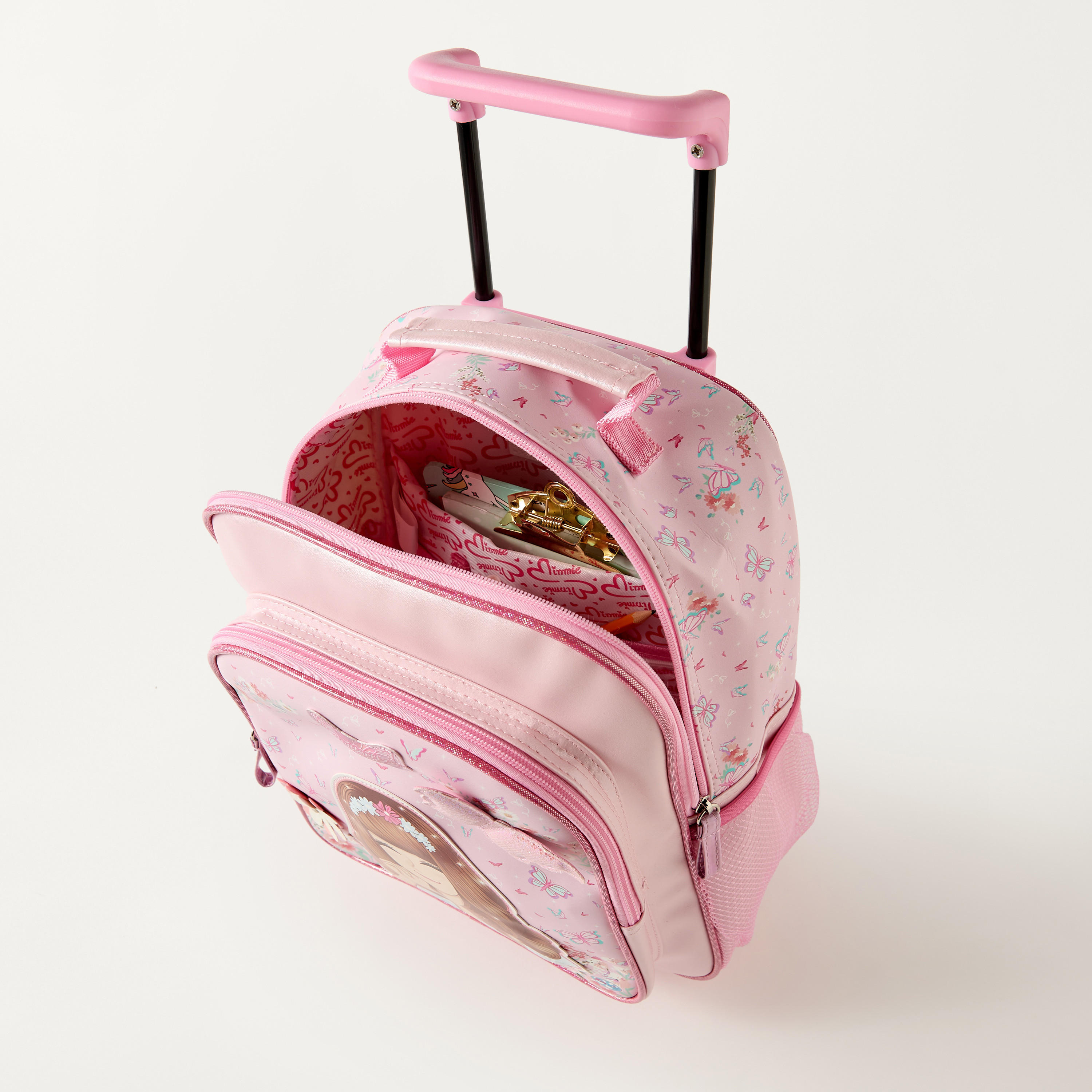 شنطة ترولي 12 بوصة بمقبض قابل للسحب وطبعات من مينمي - 28x11x32 سم-school-bagsandbackpacks-trolleybags-image-6