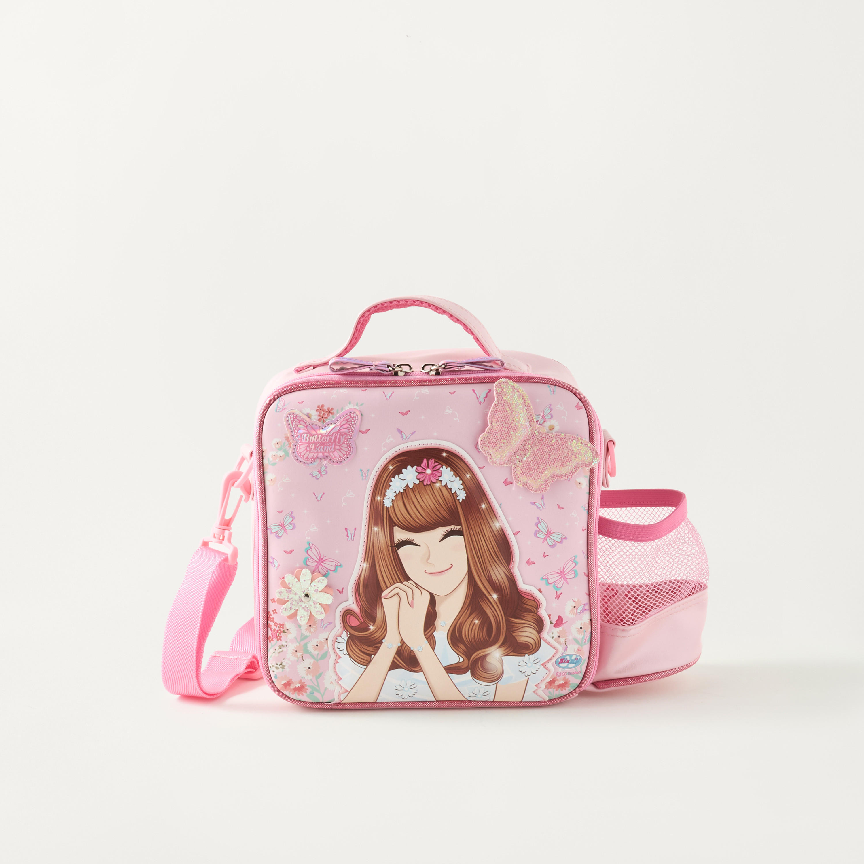 Minmie Printed Lunch Bag with Detachable Strap and Zip Closure-school-lunchessentials-lunchbags-image-1