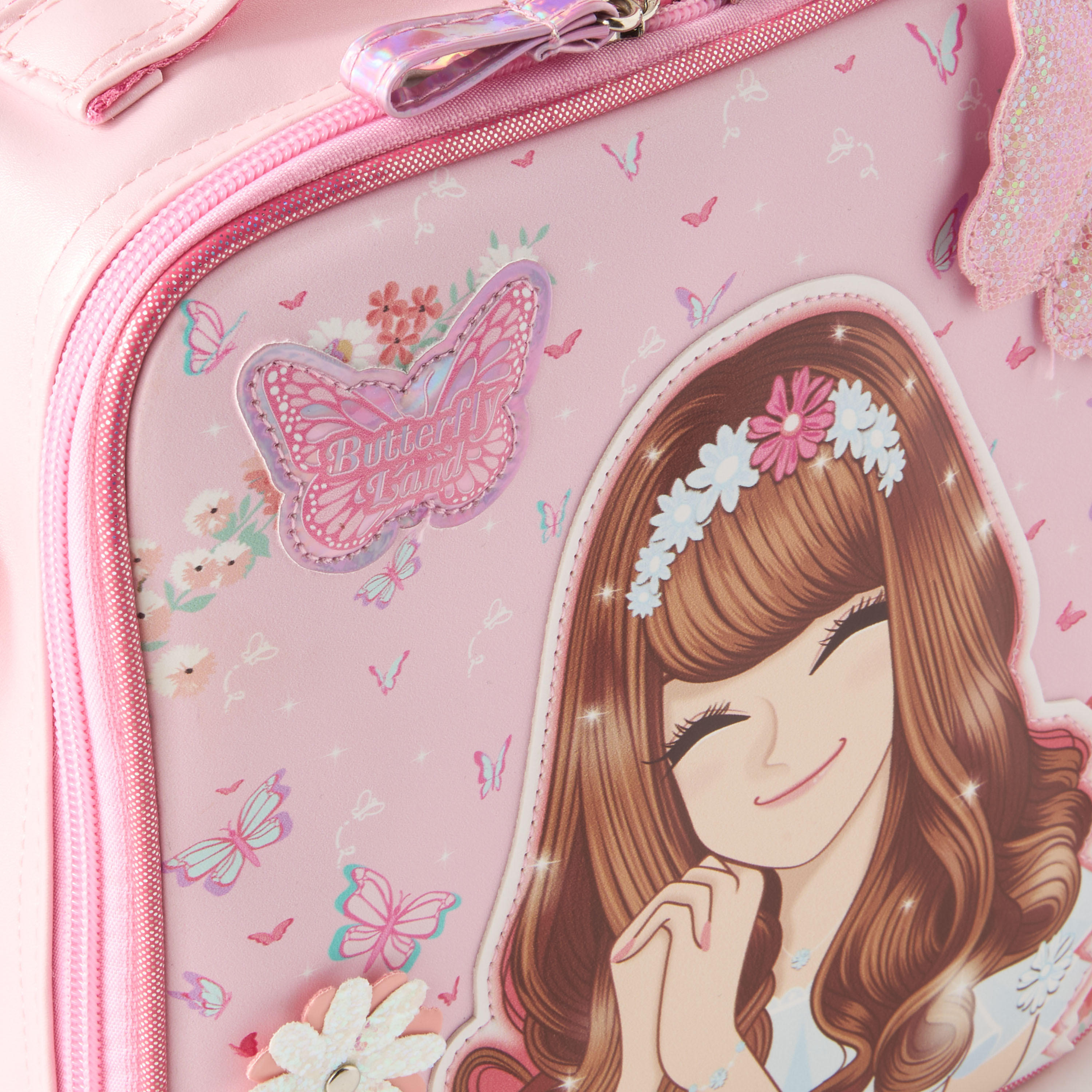 Minmie Printed Lunch Bag with Detachable Strap and Zip Closure-school-lunchessentials-lunchbags-image-3