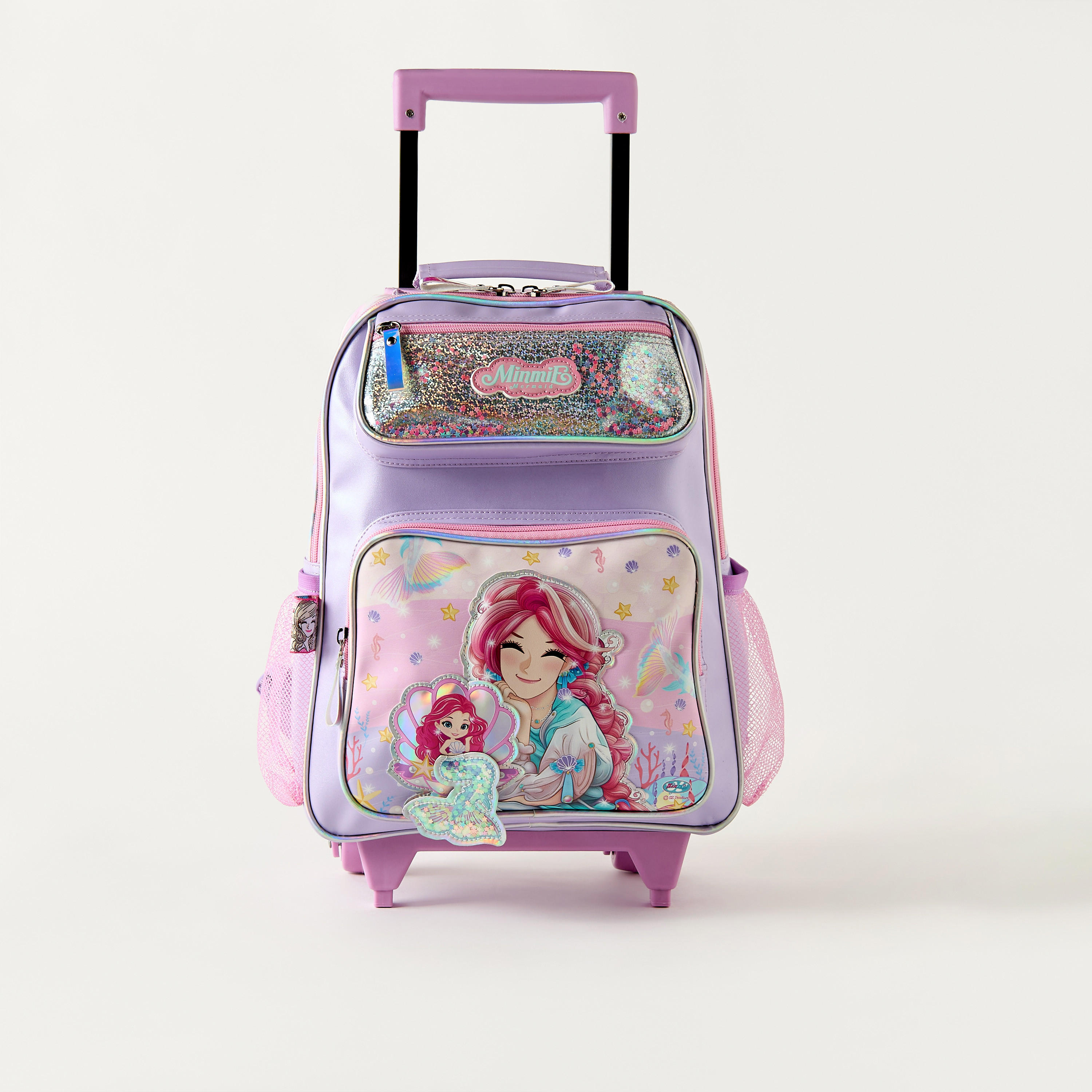 Minmie All-Over Print 14 inch Trolley Bag with Retractable Handle - 29x13x37 cms-school-bagsandbackpacks-trolleybags-image-1