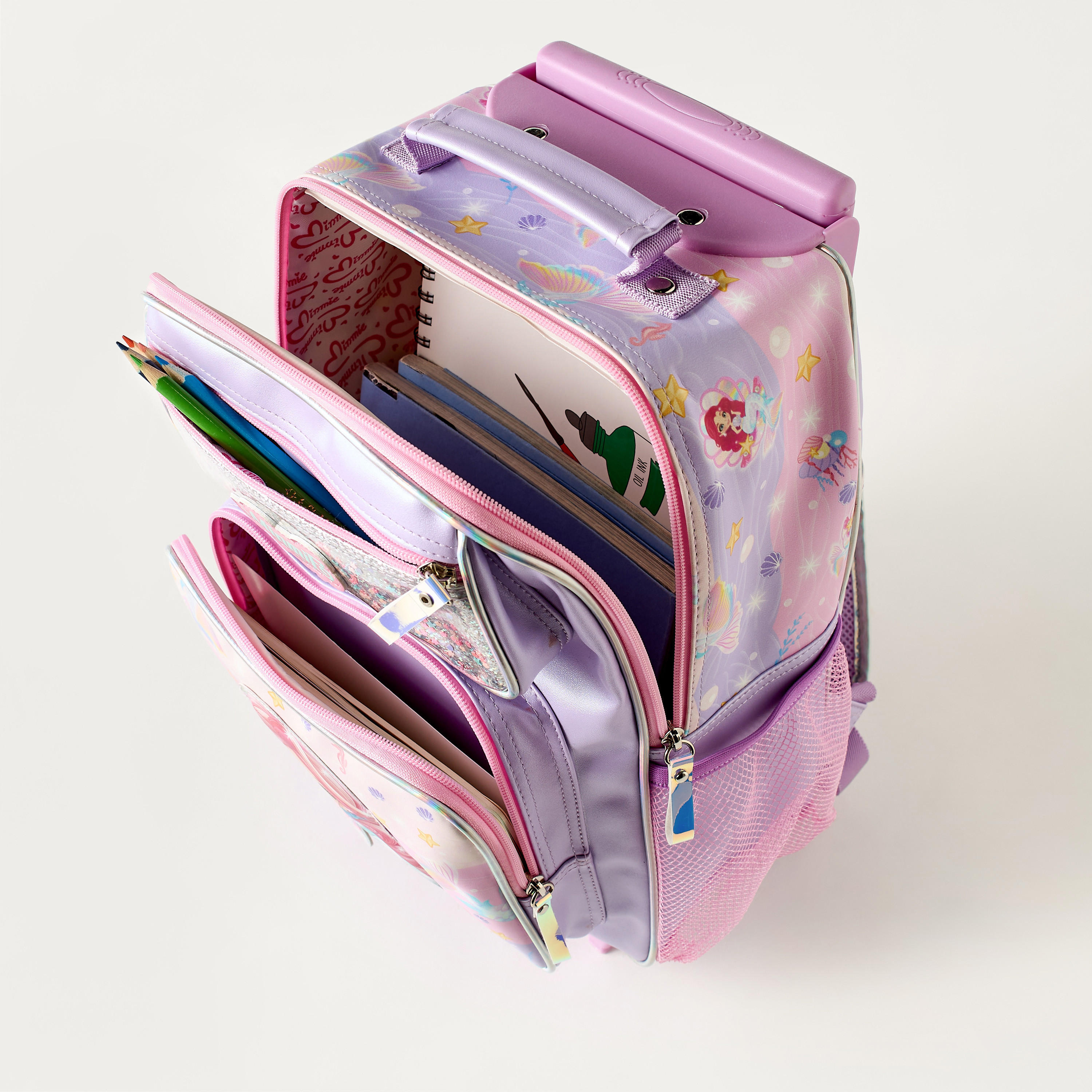 Minmie All-Over Print 14 inch Trolley Bag with Retractable Handle - 29x13x37 cms-school-bagsandbackpacks-trolleybags-image-8
