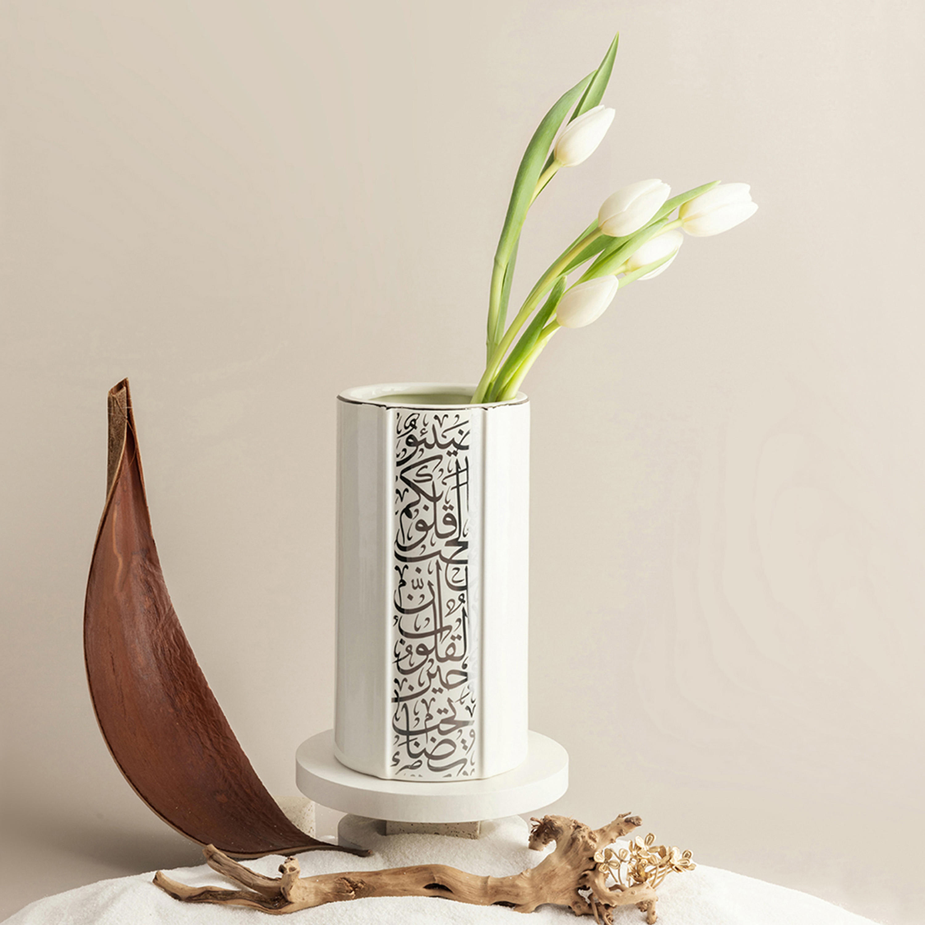 Otantik Noor Collection Vase - 11x11x20 cms-household-decor-vasesandbowls-image-1
