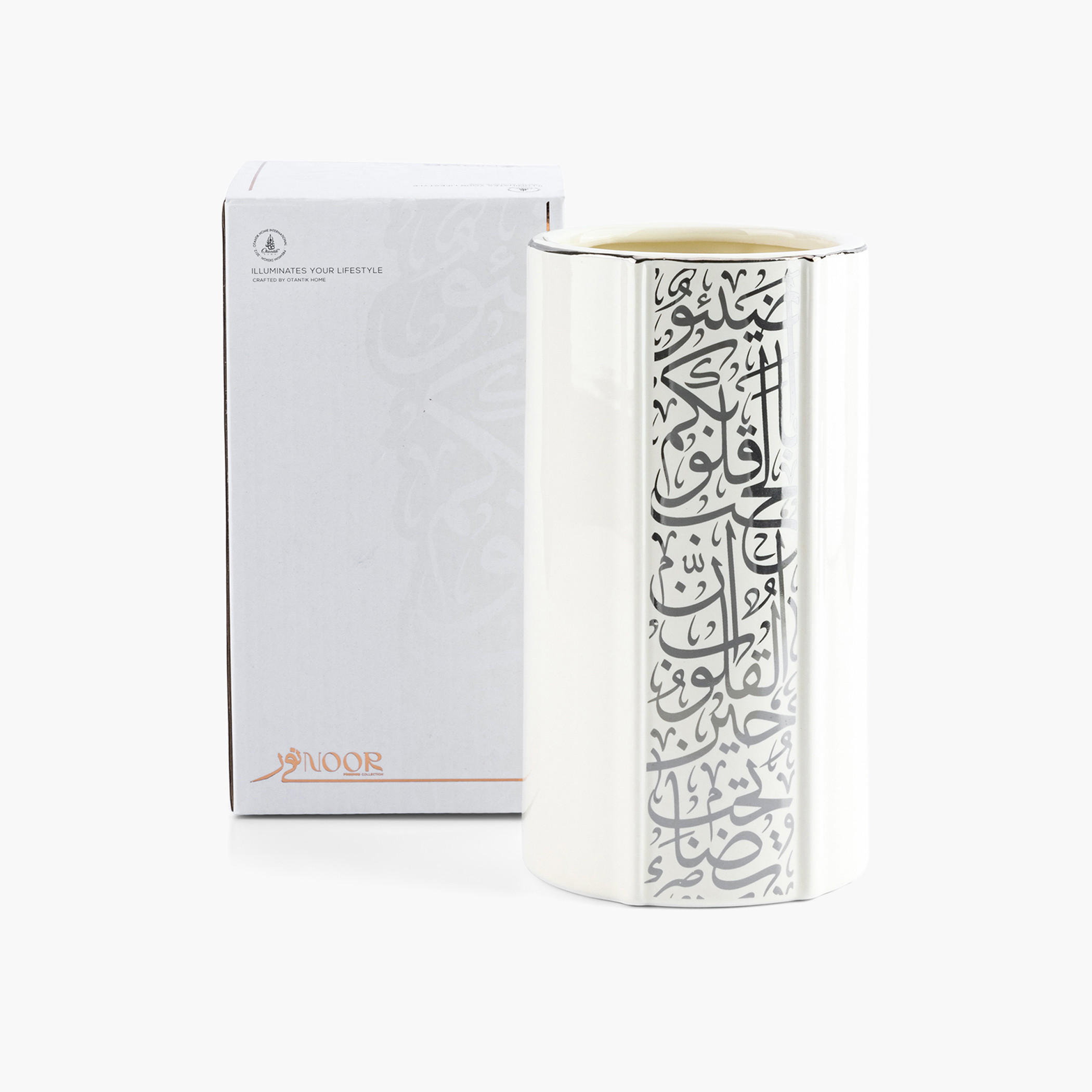 Otantik Noor Collection Vase - 11x11x20 cms-household-decor-vasesandbowls-image-3