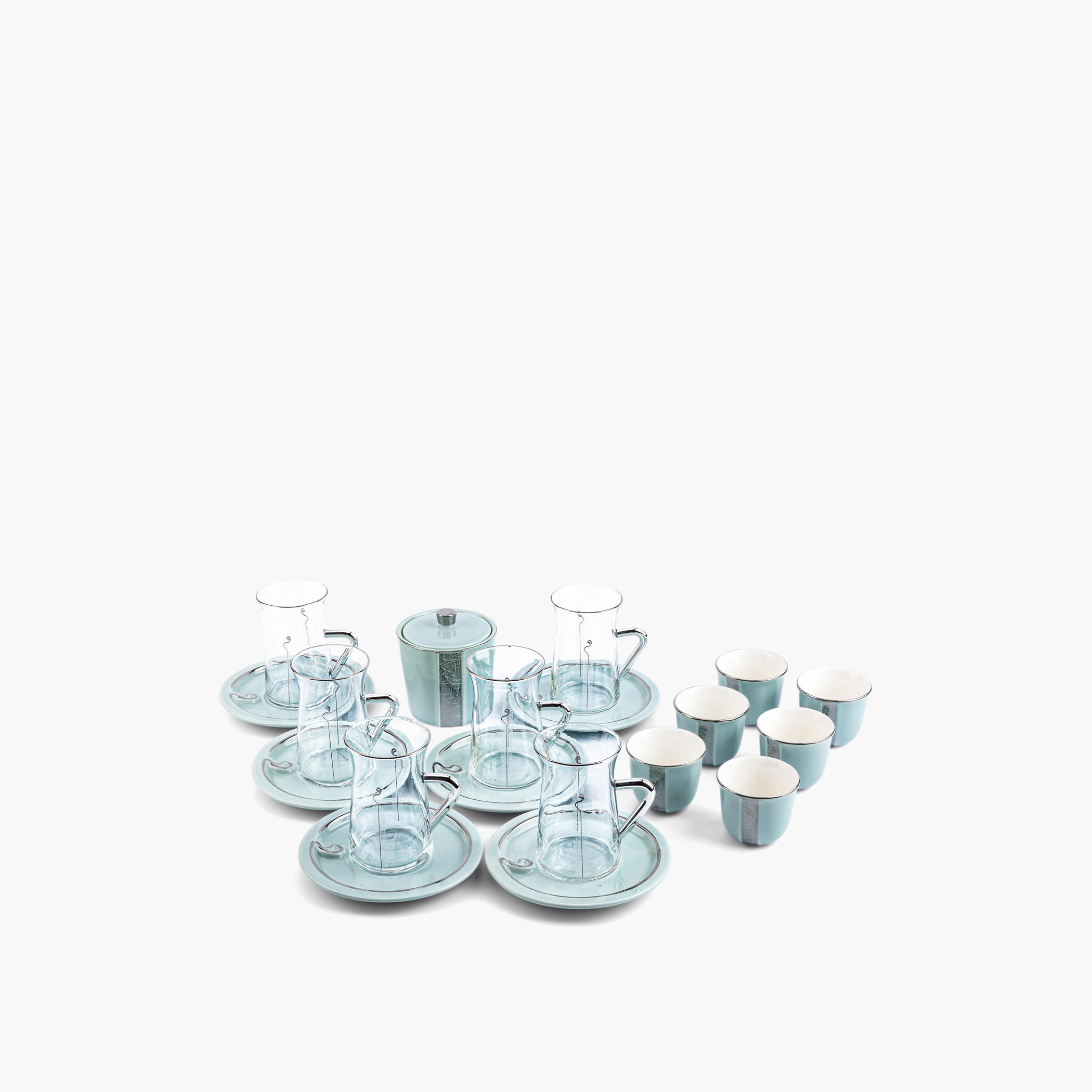 طقم أواني مشروبات 19 قطعة نور من أوتانتيك-household-dining-teaandcoffee-teaandcoffeesets-image-2
