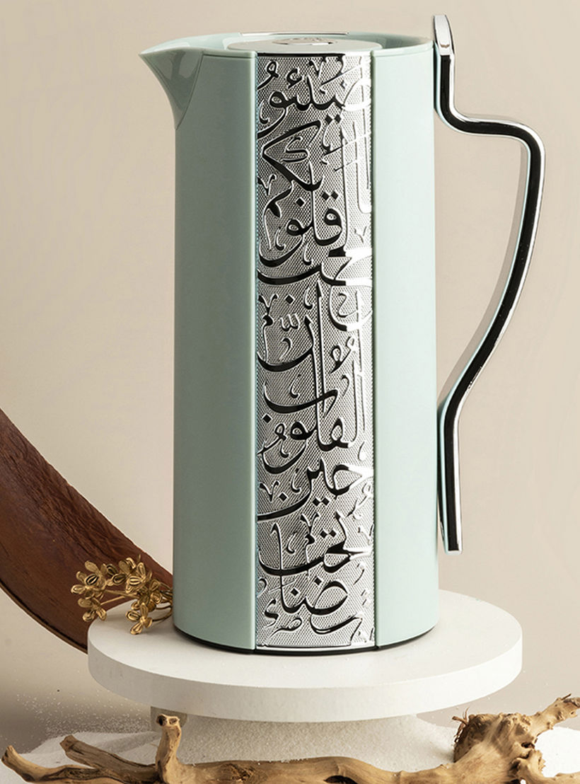 Otantik Nour Textured Vacuum Flask - 1 l-household-dining-teaandcoffee-vacuumflaskscoffeeandteapots-image-1