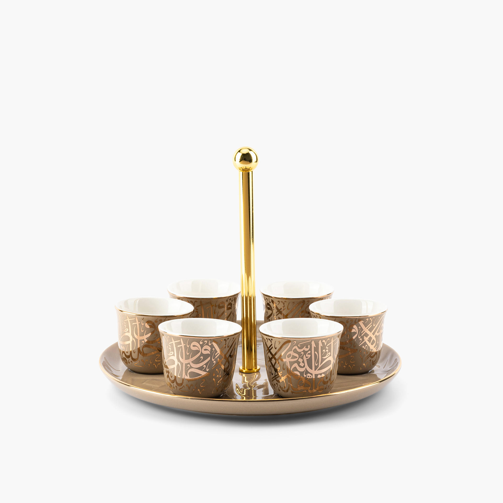 طقم أكواب قهوة 6 قطع مع صينية حامل من مجموعة ديوان من أوتانتيك-household-dining-glassware-drinkingglasses-image-2