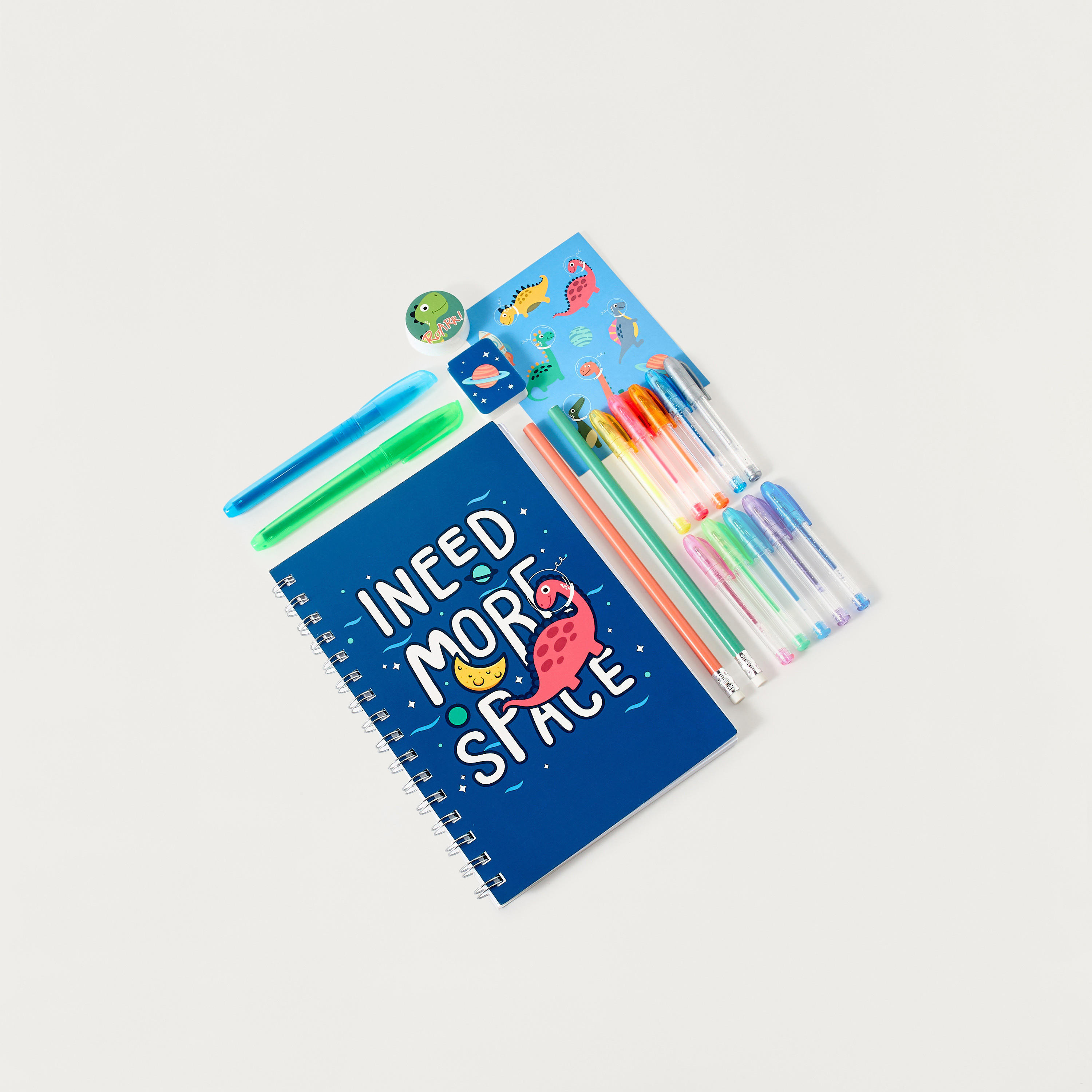 Findz Dinosaur Print Stationery Set-school-stationery-sets-image-1