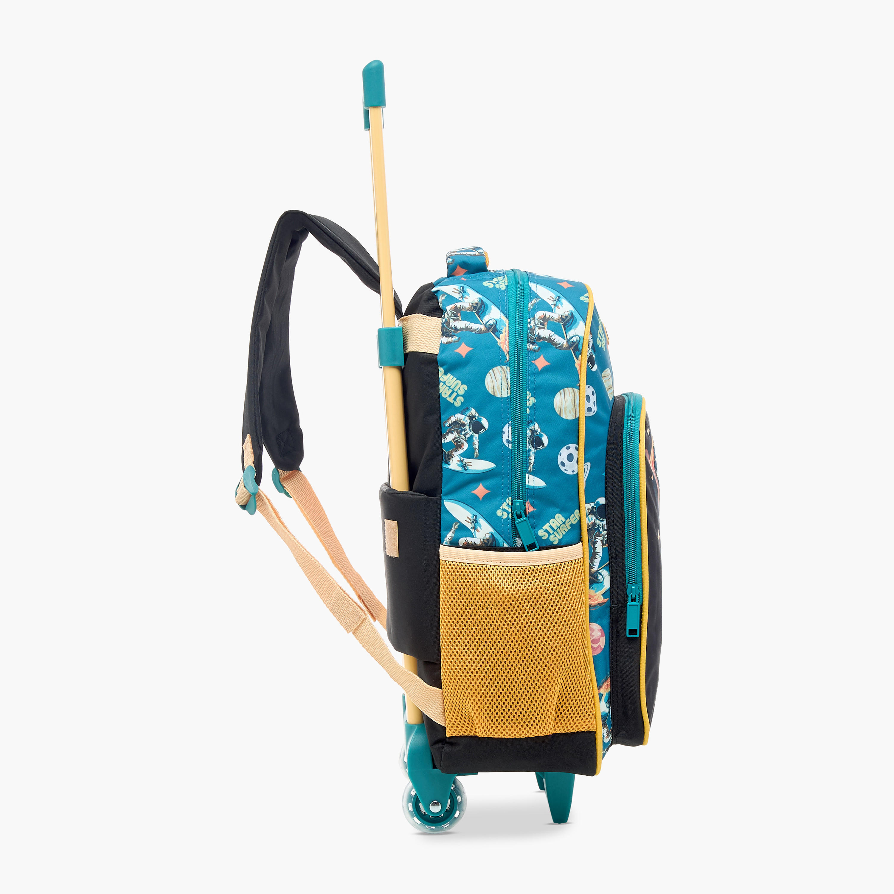 طقم شنطة ظهر ترولي بطبعات حورية بحر 5-Piece قطع من سامي ستوديو - 16 بوصة-school-bagsandbackpacks-trolleybags-image-3