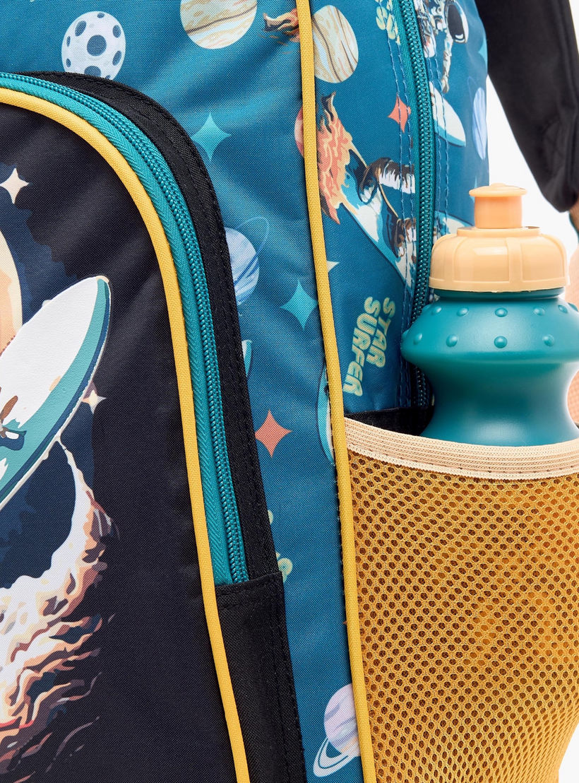 طقم شنطة ظهر ترولي بطبعات حورية بحر 5-Piece قطع من سامي ستوديو - 16 بوصة-school-bagsandbackpacks-trolleybags-image-8