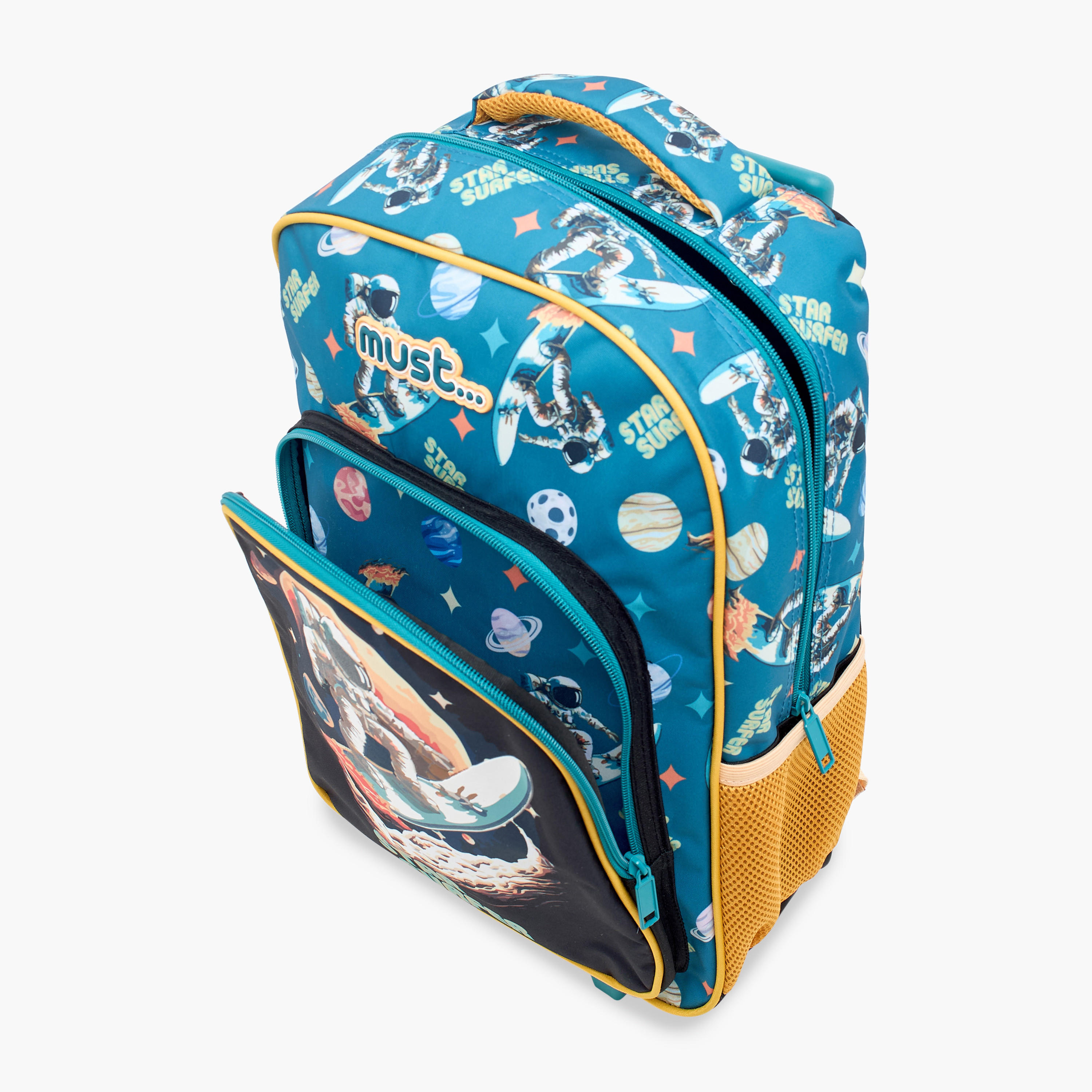 طقم شنطة ظهر ترولي بطبعات حورية بحر 5-Piece قطع من سامي ستوديو - 16 بوصة-school-bagsandbackpacks-trolleybags-image-9