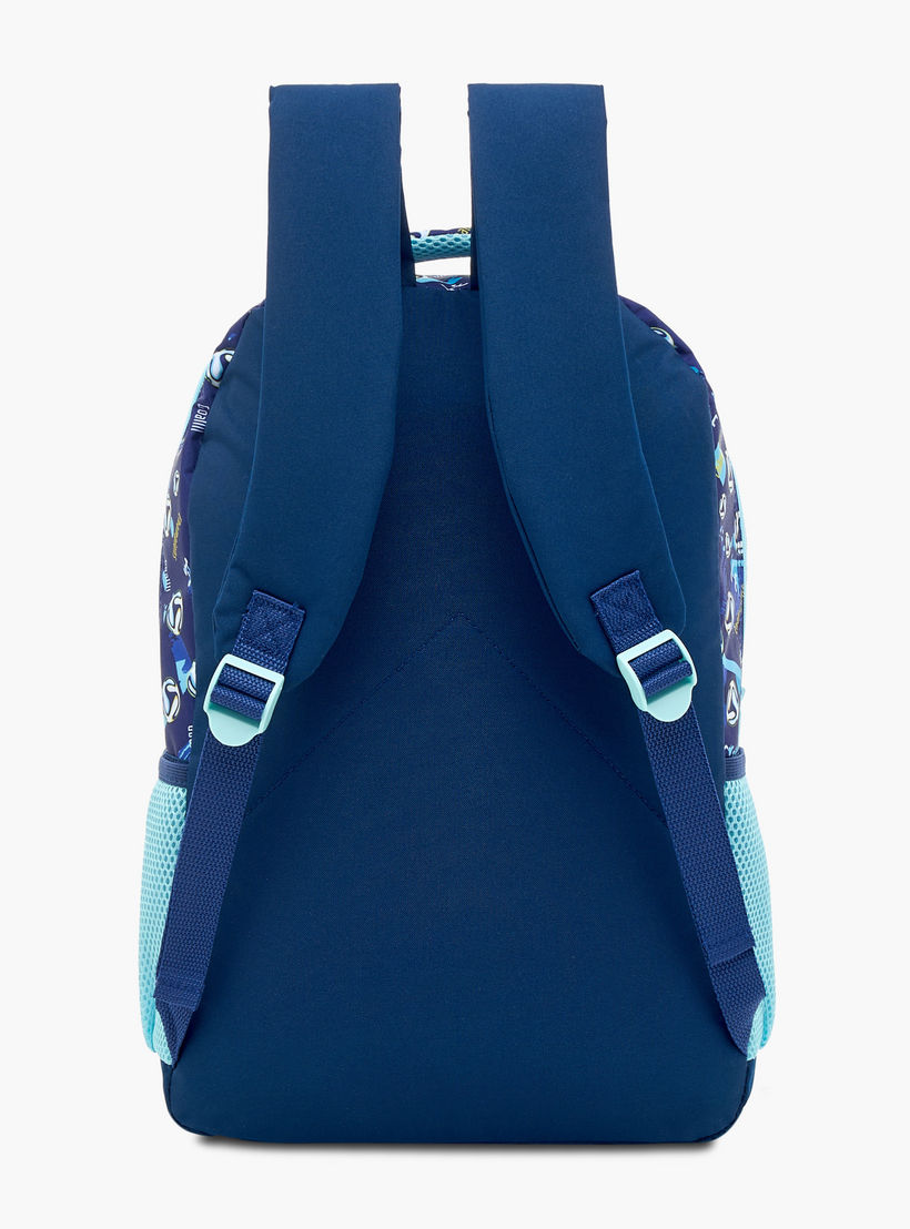 طقم شنطة ظهر ترولي 16 بوصة 5 قطع بطبعات كرة قدم من ماست - 43x30x13 سم-school-bagsandbackpacks-sets-image-3