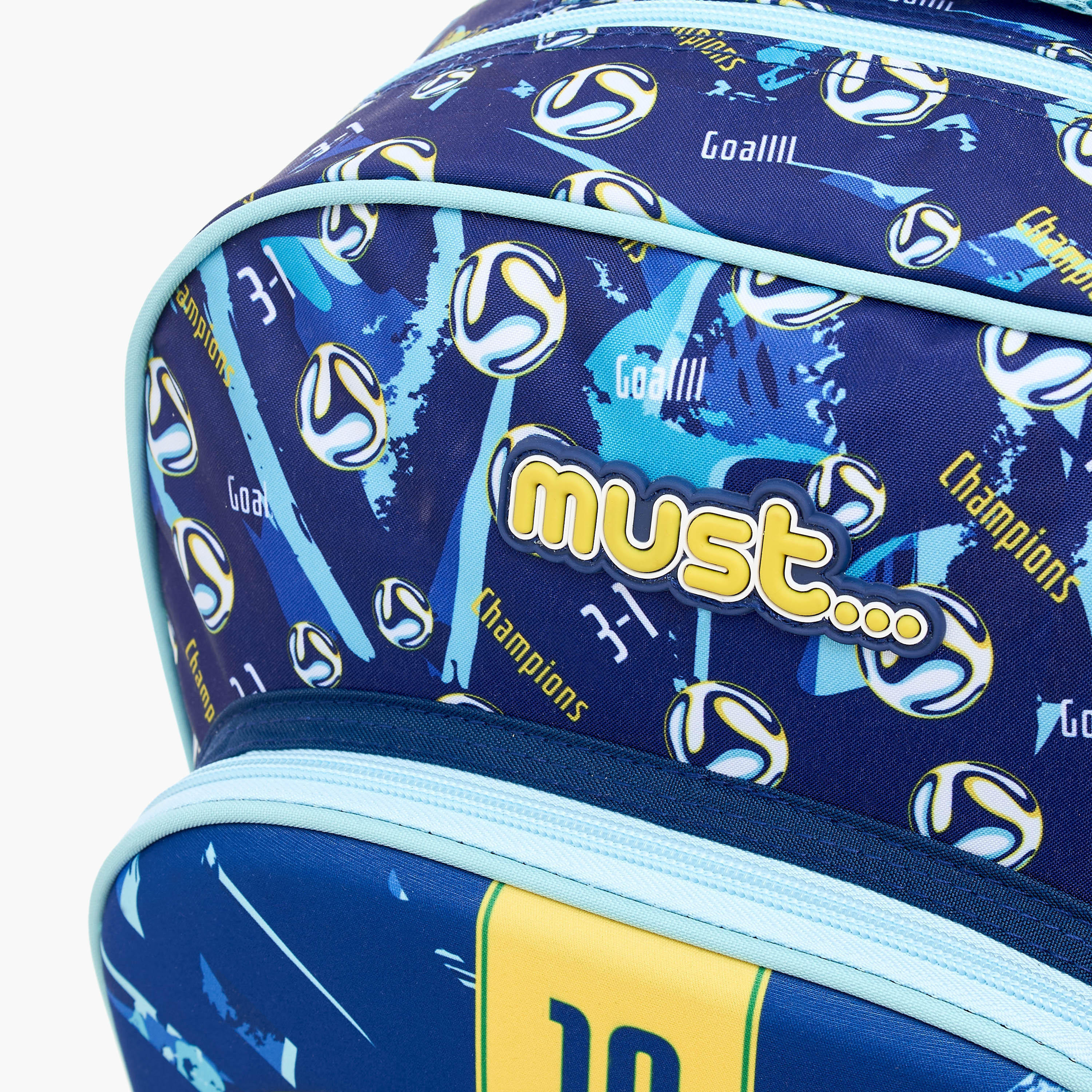 Must 5-Piece Football Print 16-inch Trolley Backpack Set - 43x30x13 cms-school-bagsandbackpacks-sets-image-7