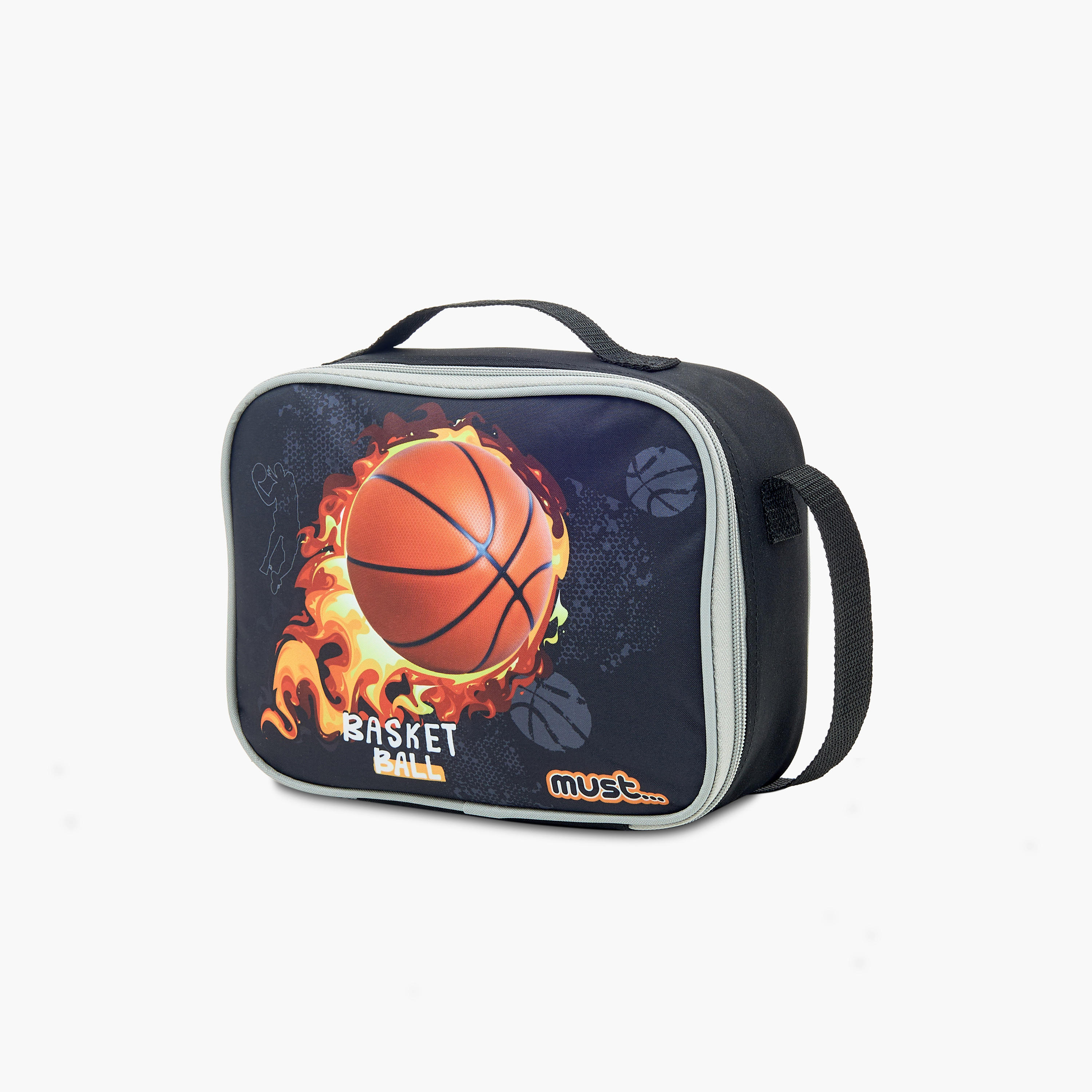 Must 5-Piece Basketball Print 16-inch Trolley Backpack Set - 43x30x13 cms-school-bagsandbackpacks-sets-image-12