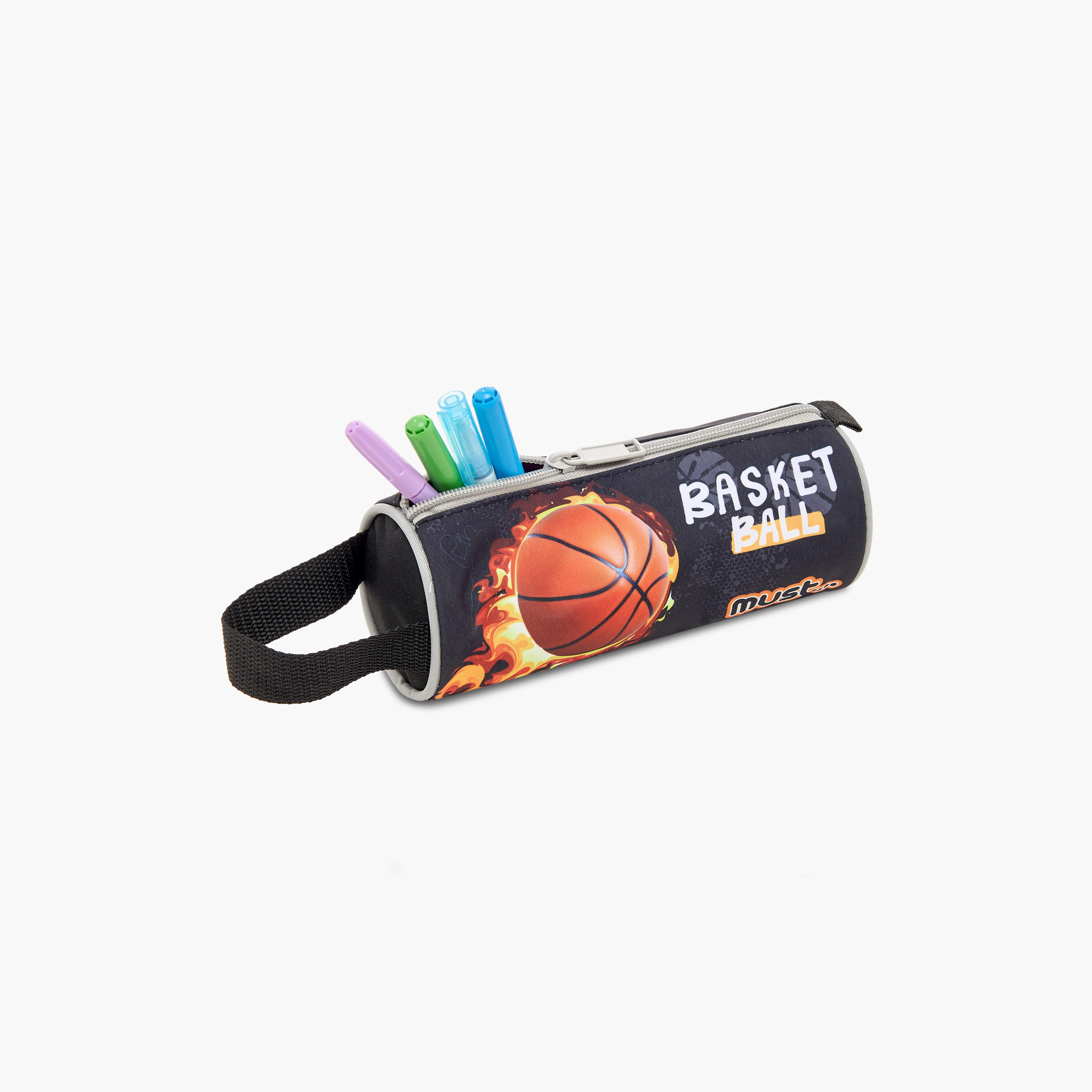 Must 5-Piece Basketball Print 16-inch Trolley Backpack Set - 43x30x13 cms-school-bagsandbackpacks-sets-image-18