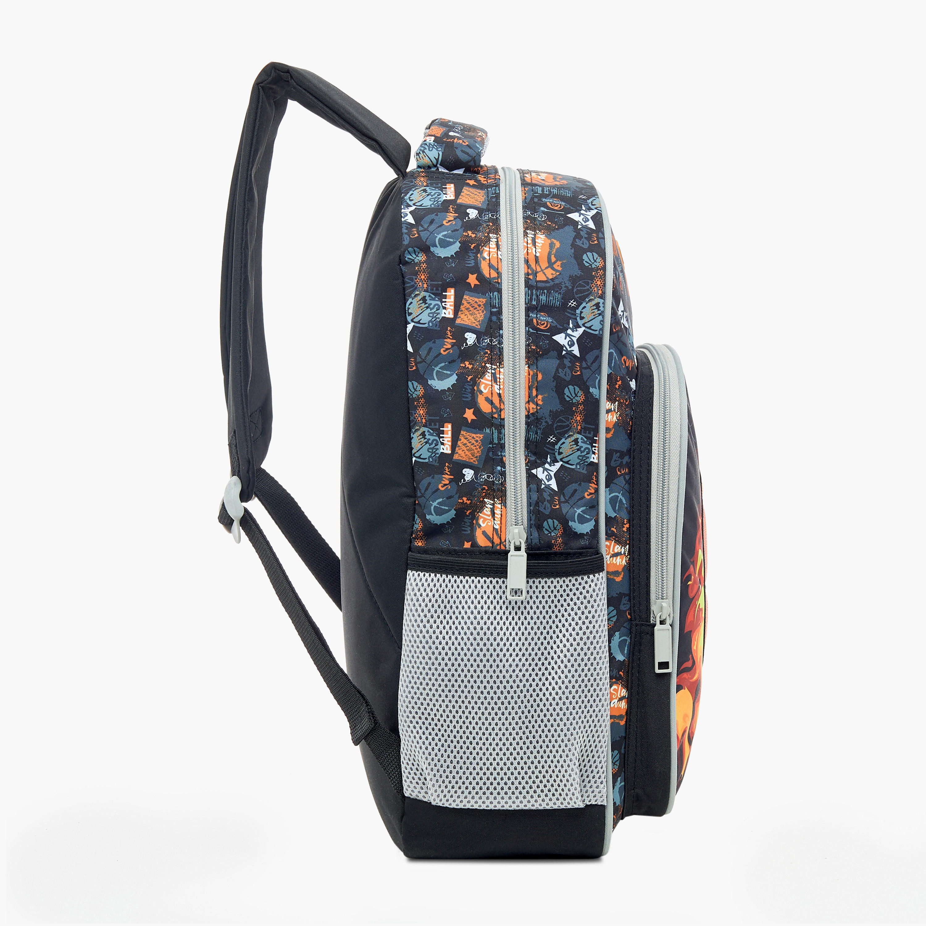 Must 5-Piece Basketball Print 16-inch Trolley Backpack Set - 43x30x13 cms-school-bagsandbackpacks-sets-image-5