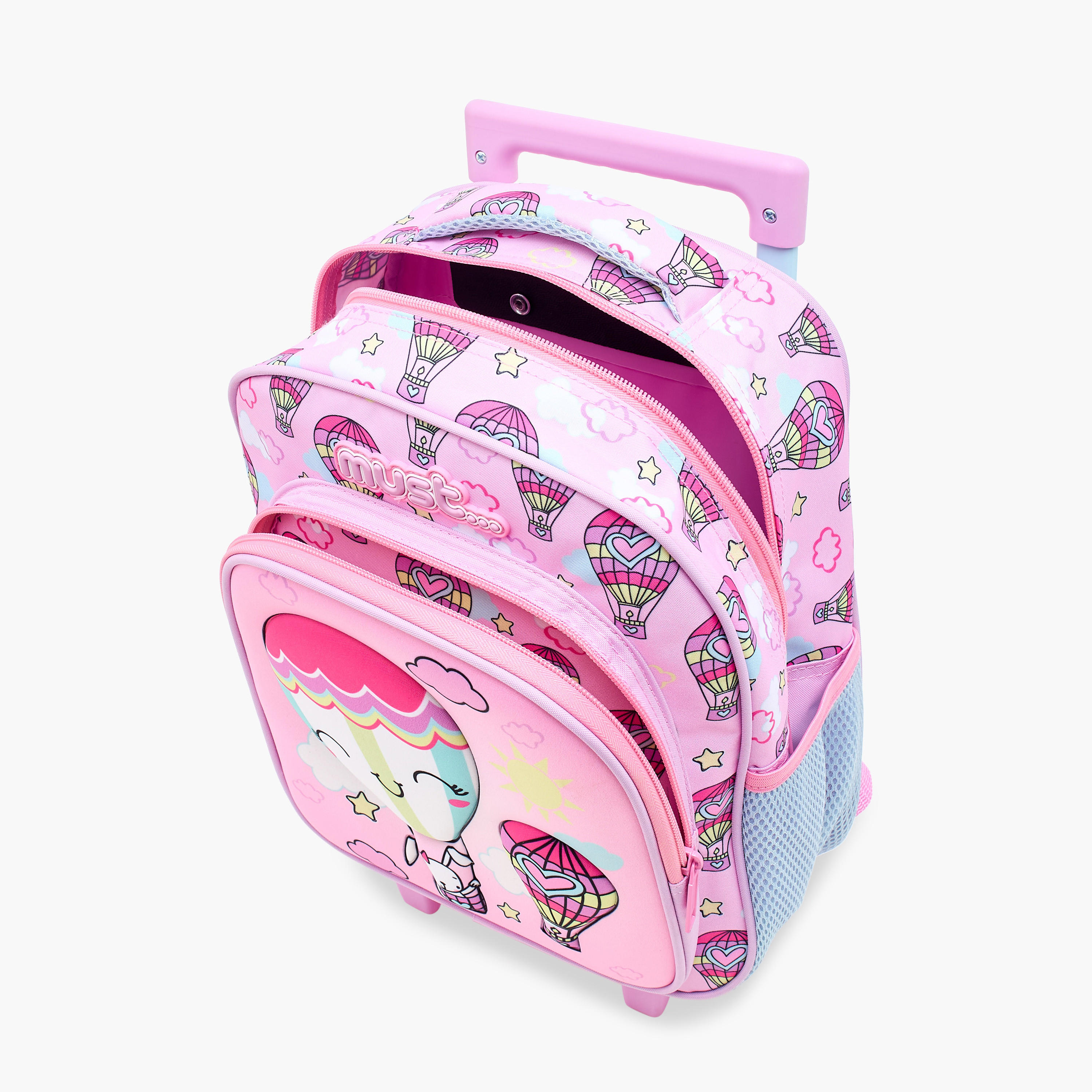 Must Printed Trolley Backpack with Lunch Bag and Pencil Case - 27X10X31 cms-school-bagsandbackpacks-trolleybags-image-10