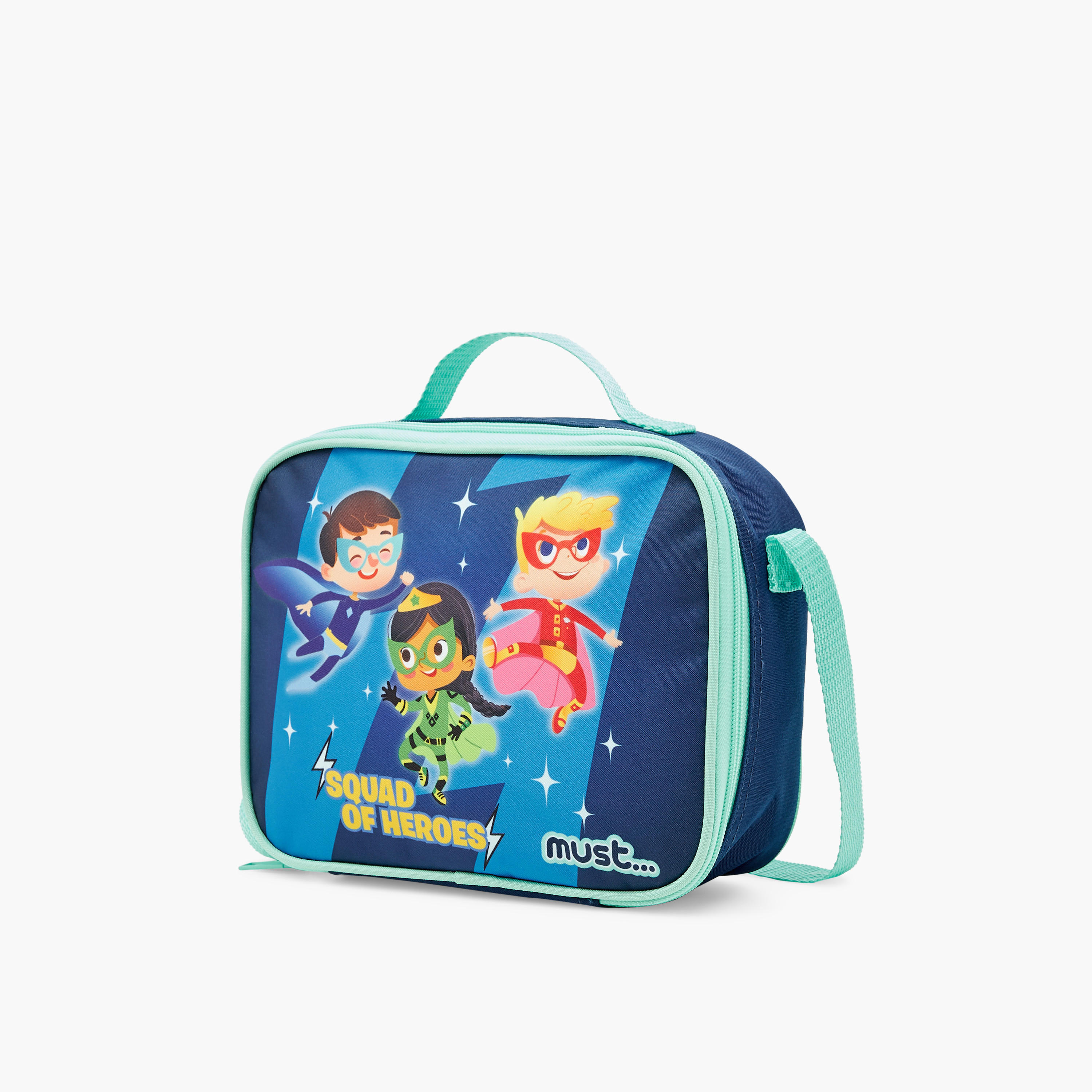 شنطة ظهر ترولي بطبعات جرافيك مع شنطة غداء ومقلمة من ماست- 27X10X31 بوصة-school-bagsandbackpacks-trolleybags-image-12