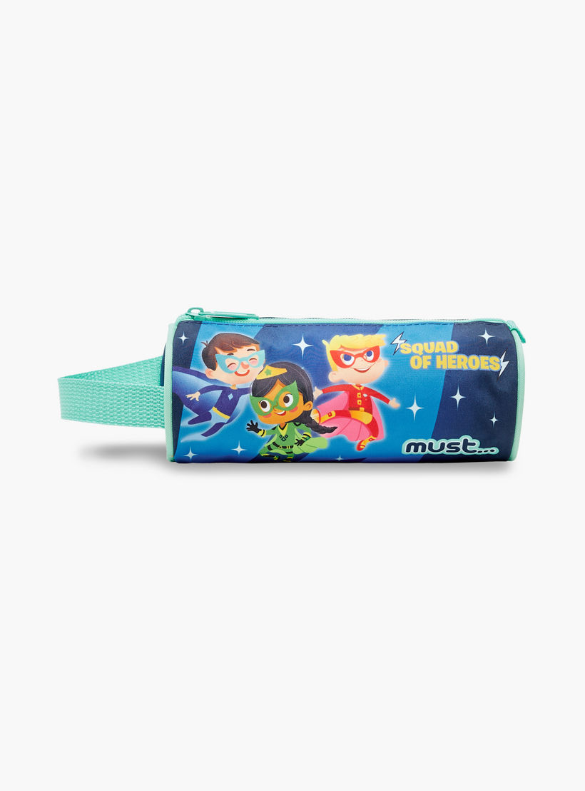 شنطة ظهر ترولي بطبعات جرافيك مع شنطة غداء ومقلمة من ماست- 27X10X31 بوصة-school-bagsandbackpacks-trolleybags-image-14